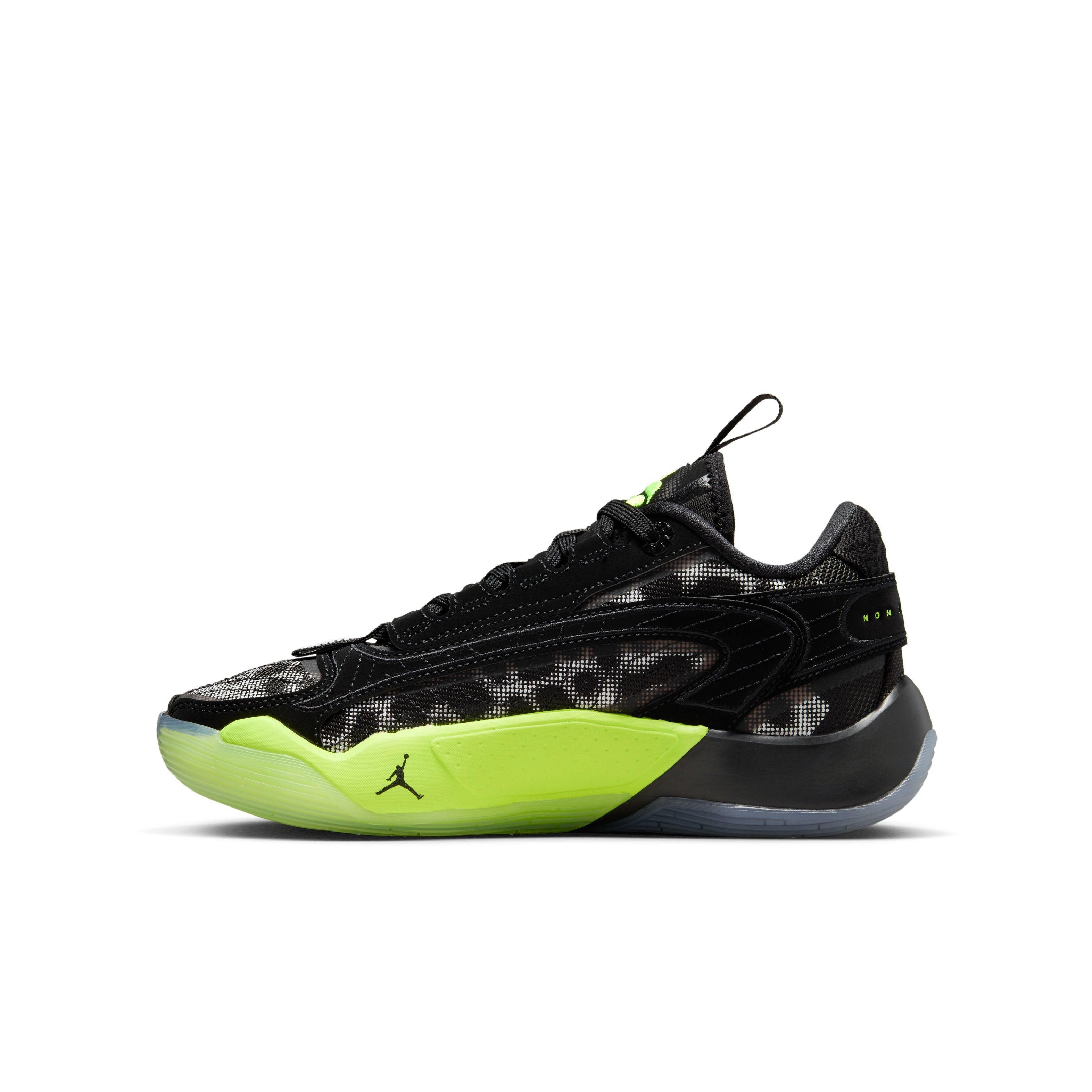 Jordan Luka 2 "Black/White/Volt" Grade School Kids' Basketball Shoe