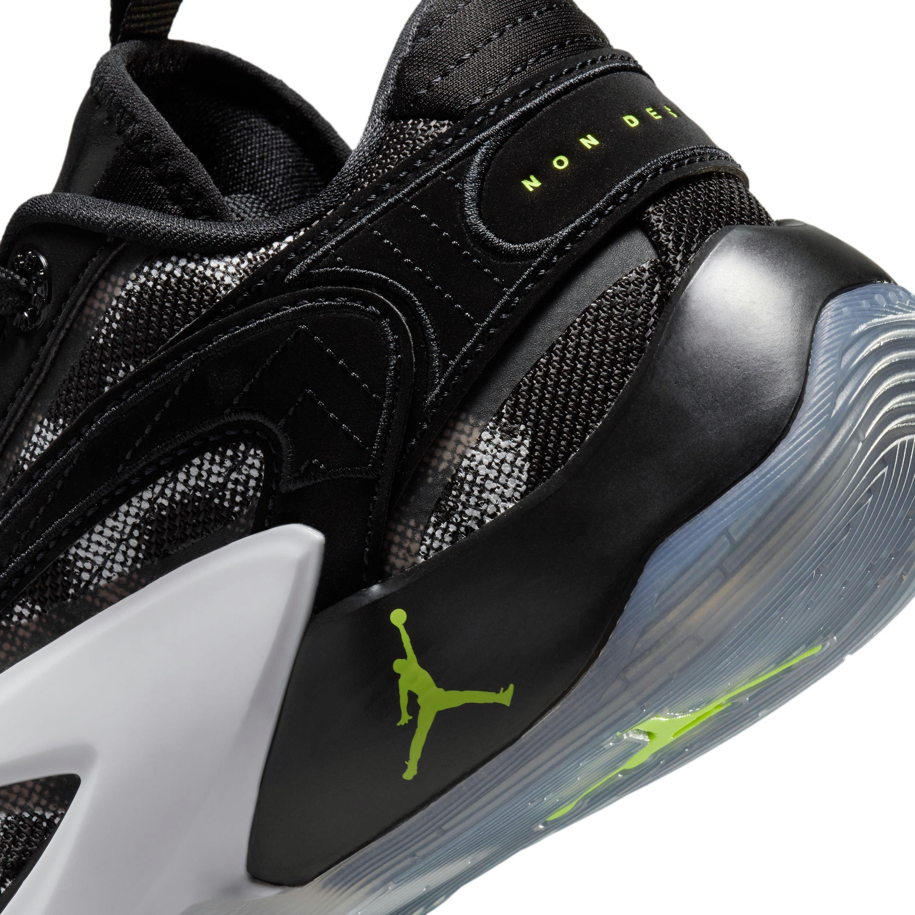 Jordan Luka 2 "Black/White/Volt" Grade School Kids' Basketball Shoe