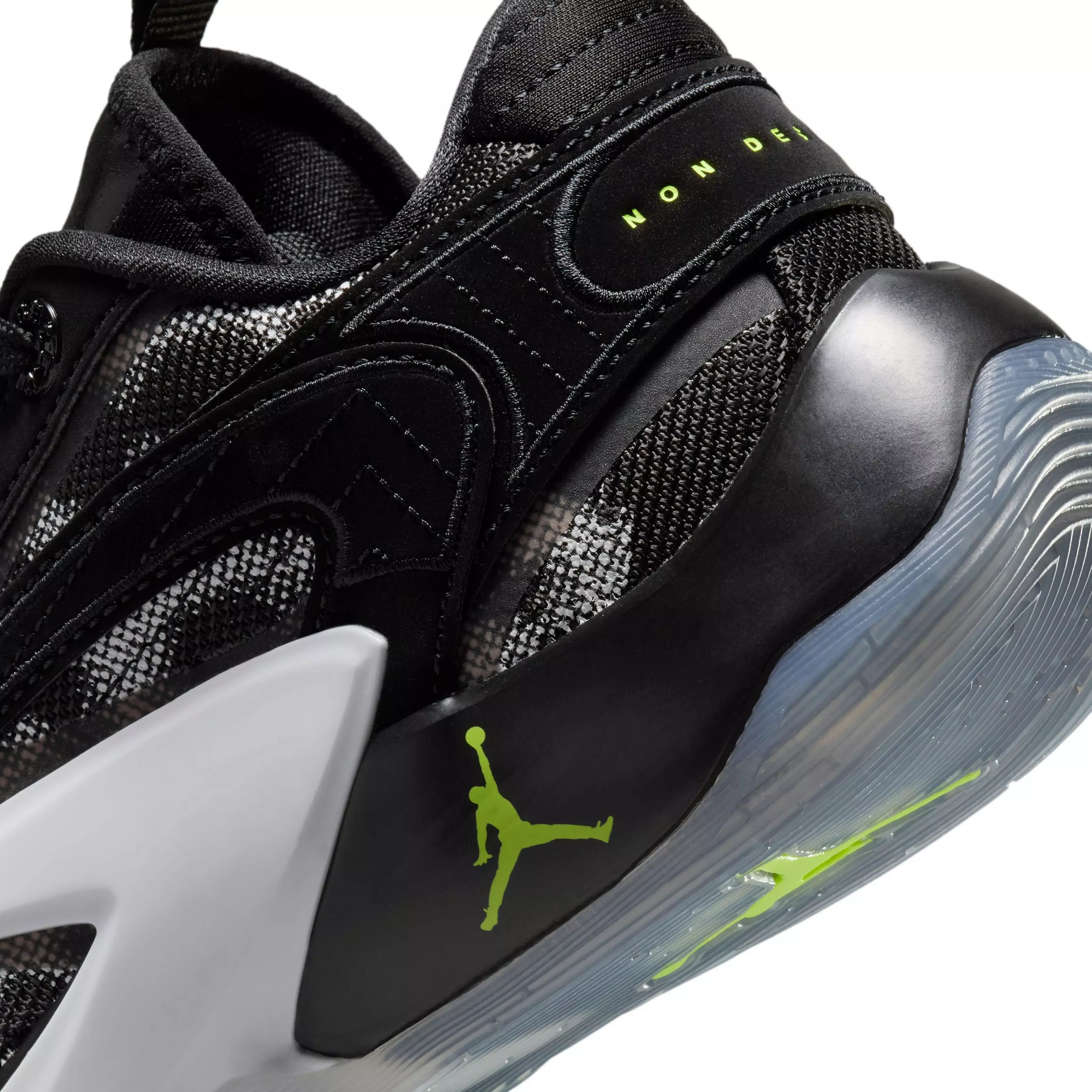 Jordan Luka 2 "Black/White/Volt" Grade School Kids' Basketball Shoe - BLACK/WHITE/VOLT