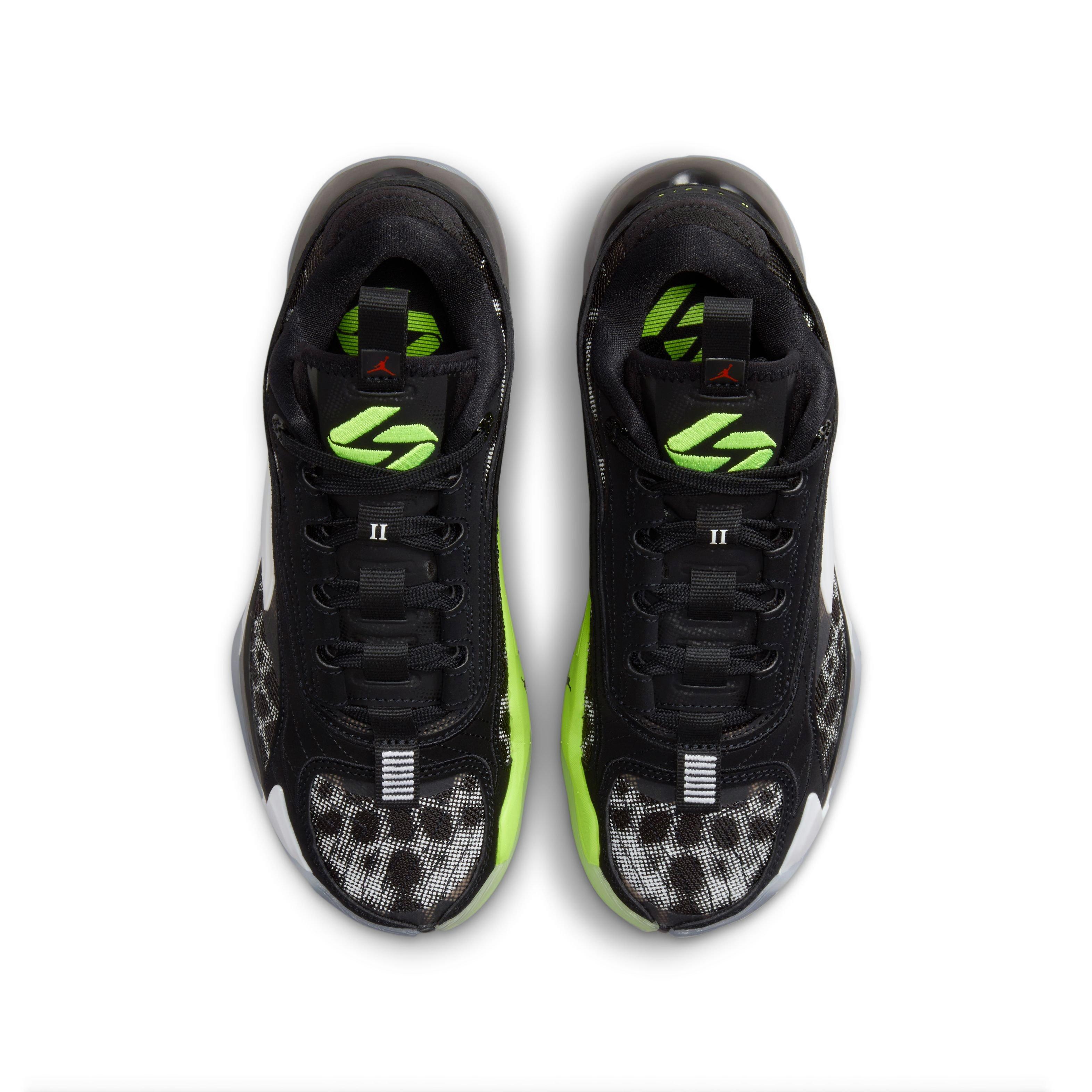 Jordan Luka 2 "Black/White/Volt" Grade School Kids' Basketball Shoe