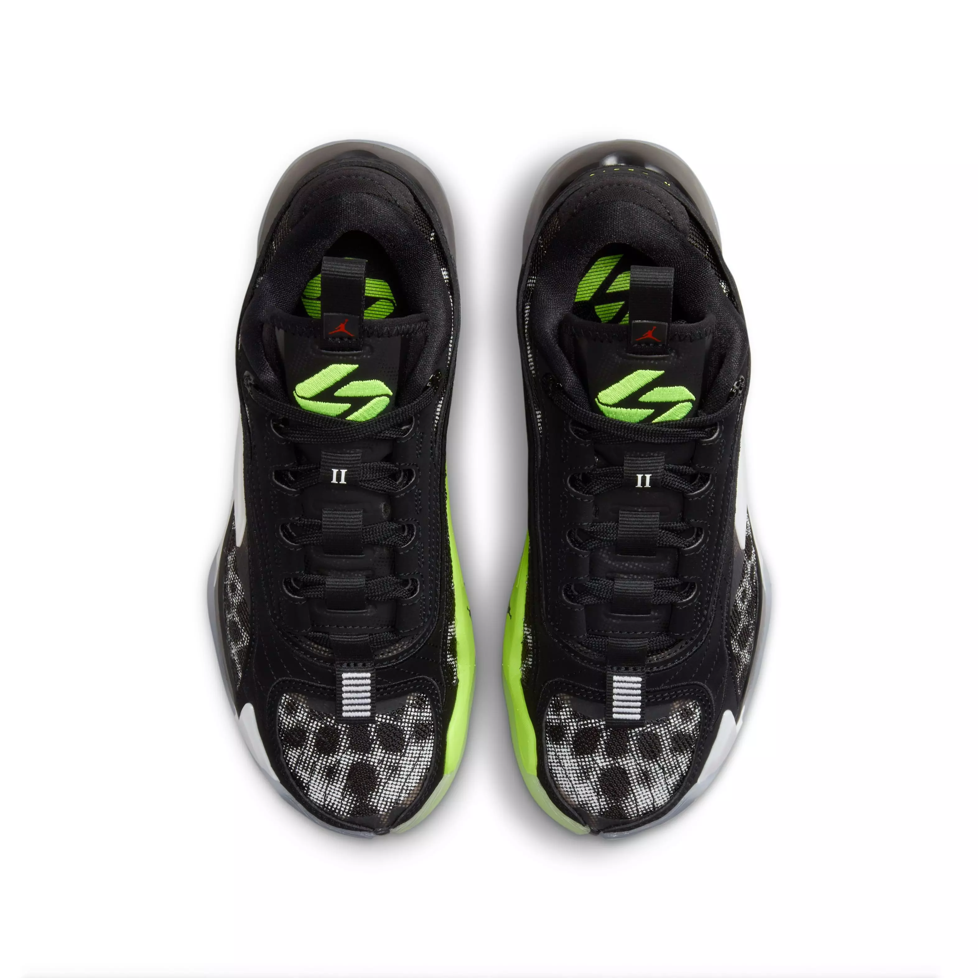 Jordan Luka 2 "Black/White/Volt" Grade School Kids' Basketball Shoe - BLACK/WHITE/VOLT