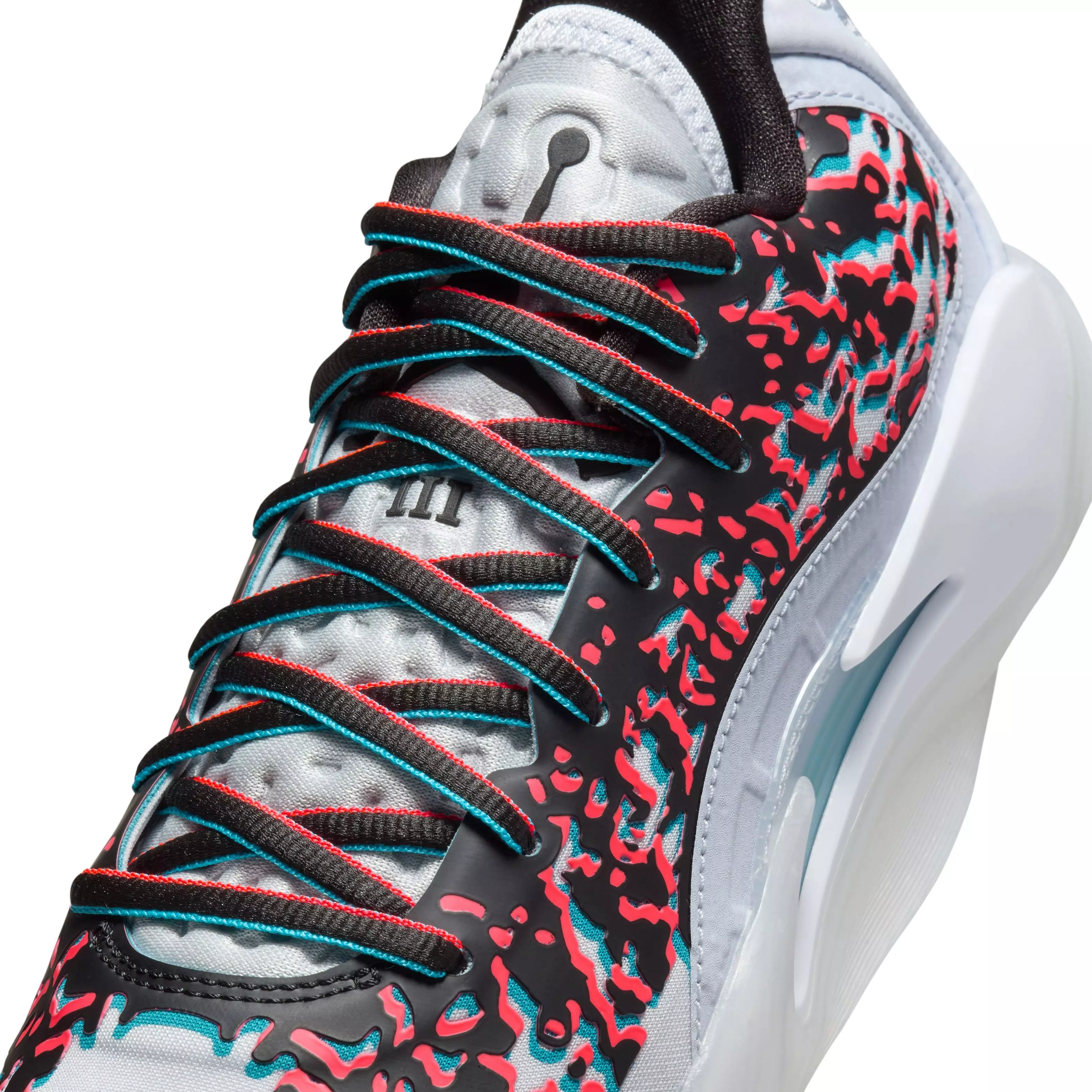 Jordan Zion 3 NRG "3D" Grade School Kids' Basketball Shoe - FOOTBALL GREY/BLACK/FLASH CRIMSON