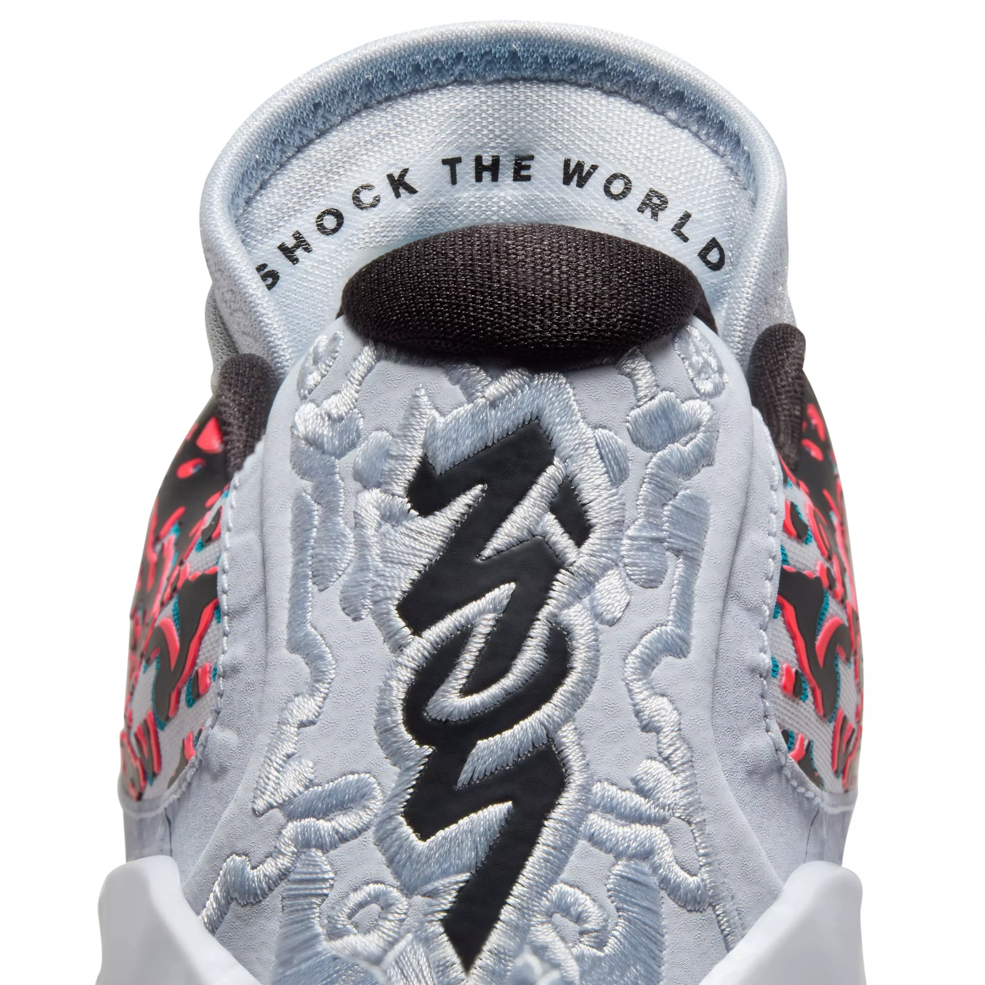 Jordan Zion 3 NRG "3D" Grade School Kids' Basketball Shoe - FOOTBALL GREY/BLACK/FLASH CRIMSON