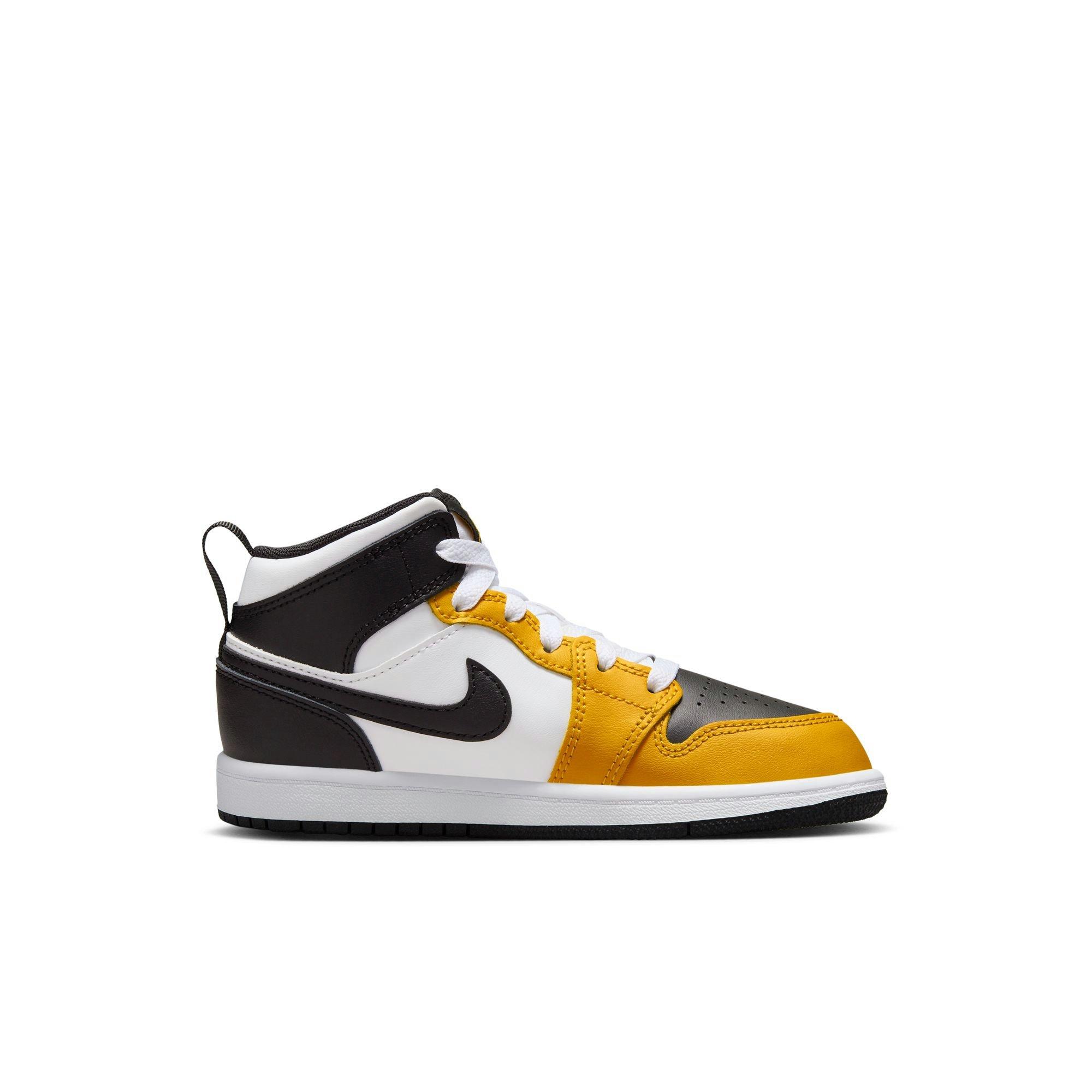 White and clearance yellow jordan 1