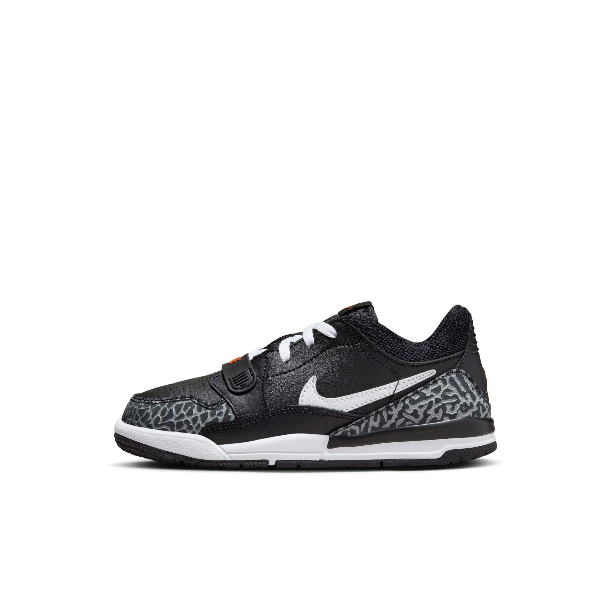 Jordan Legacy 312 Low "Black/White/Wolf Grey/Safety Orange" Preschool Boys' Shoe - BLACK/WHITE/ORANGE Thumbnail View 3