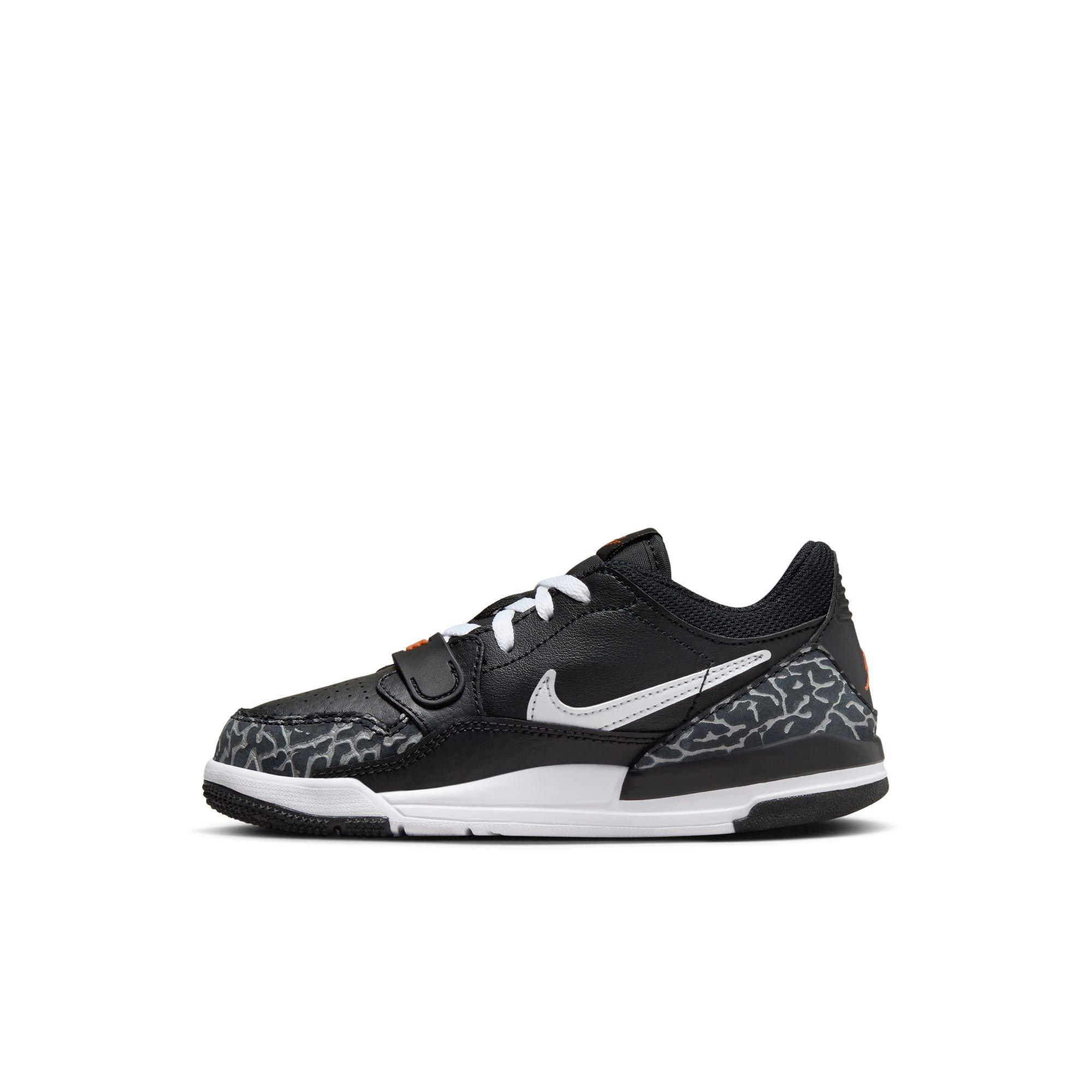 Jordan Legacy 312 Low "Black/White/Wolf Grey/Safety Orange" Preschool Boys' Shoe - BLACK/WHITE/ORANGE Thumbnail View 4