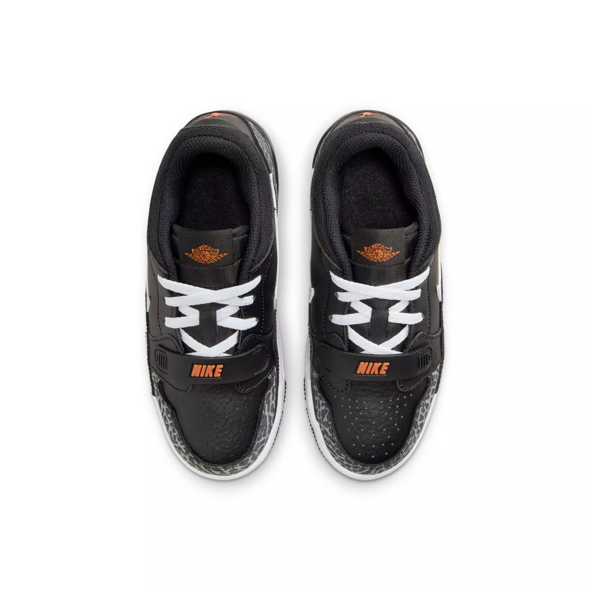 Jordan Legacy 312 Low "Black/White/Wolf Grey/Safety Orange" Preschool Boys' Shoe - BLACK/WHITE/ORANGE