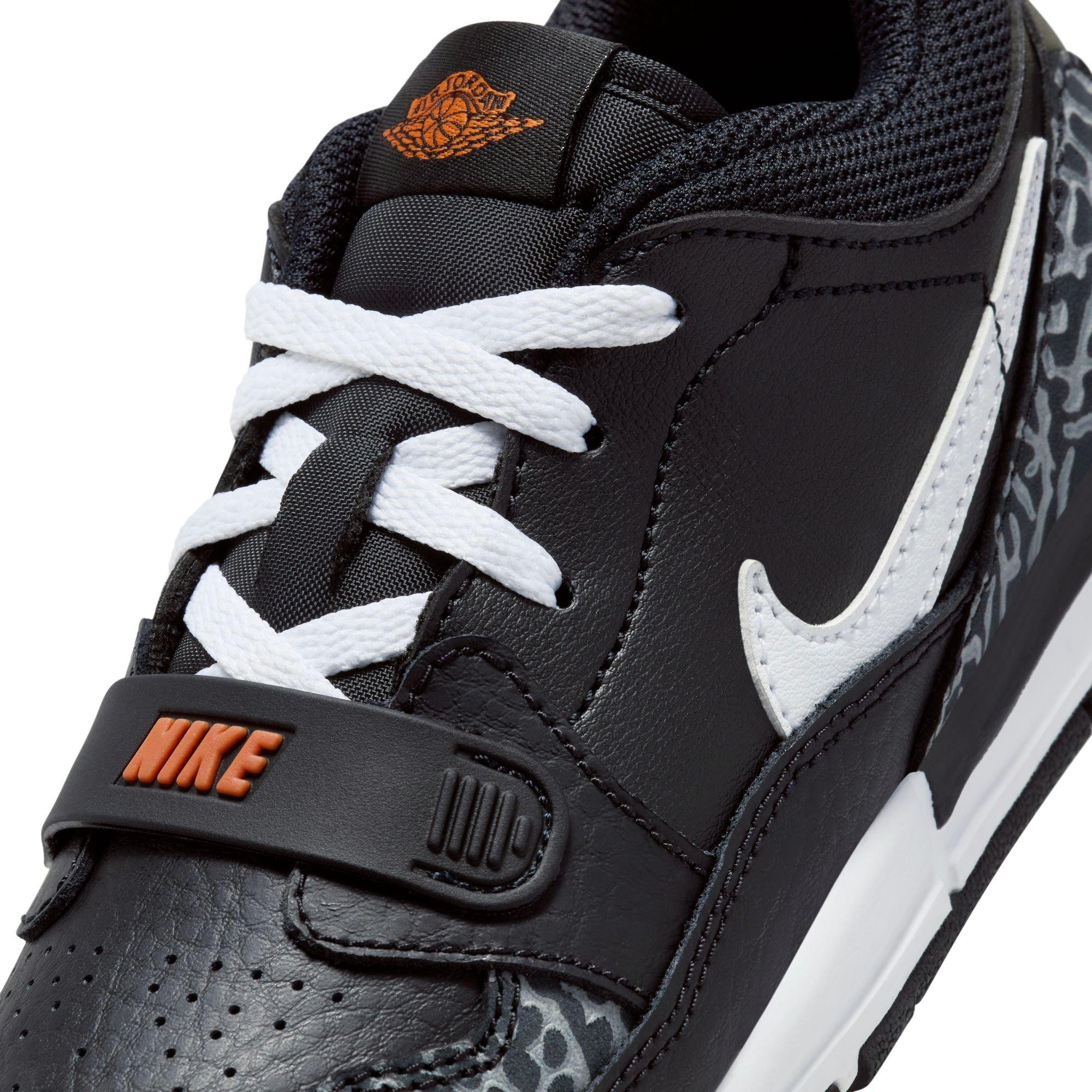 Jordan Legacy 312 Low "Black/White/Wolf Grey/Safety Orange" Preschool Boys' Shoe - BLACK/WHITE/ORANGE Thumbnail View 9
