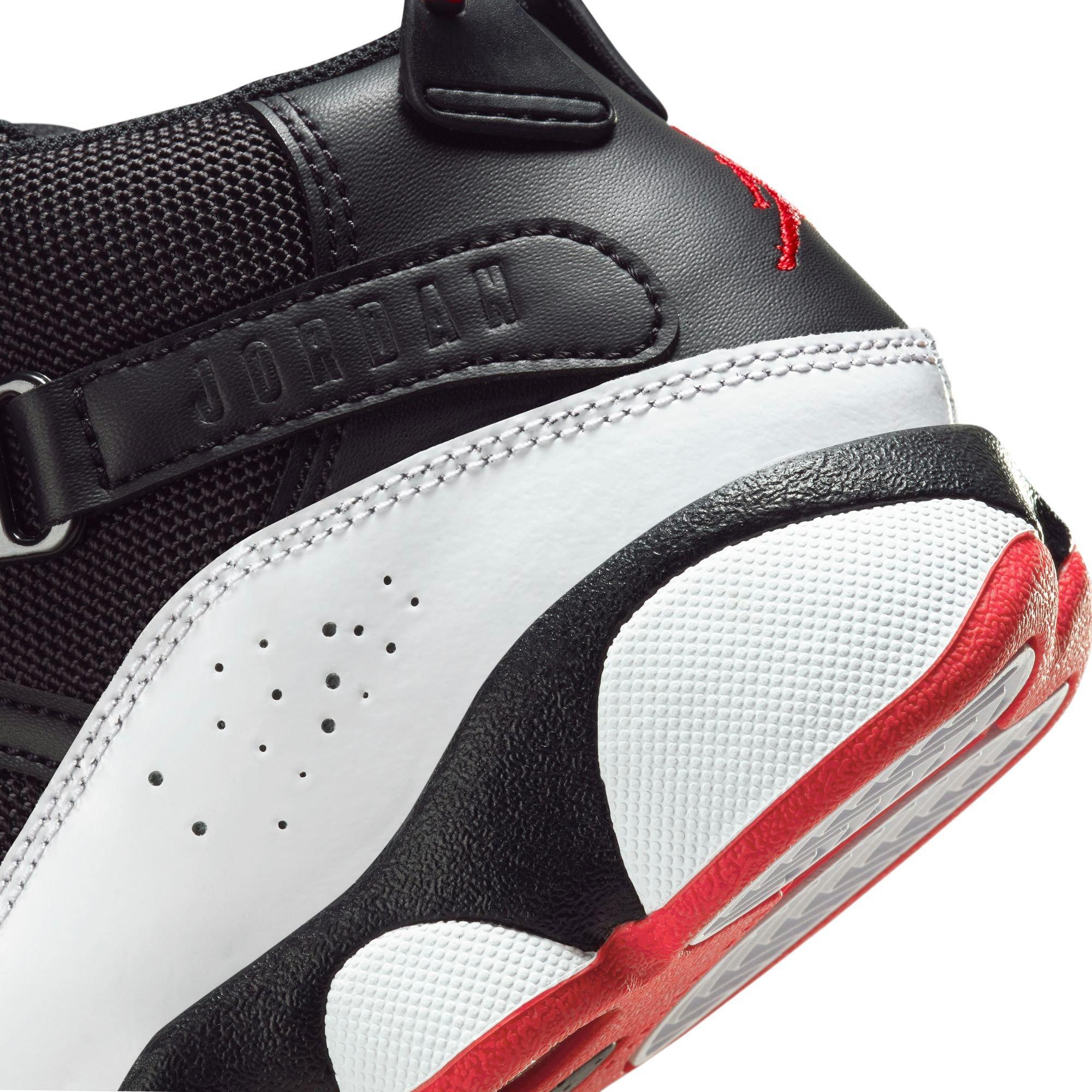 Jordan 6 Rings "Black/University Red" Preschool Boys' Shoe - WHITE/BLACK/RED Thumbnail View 10