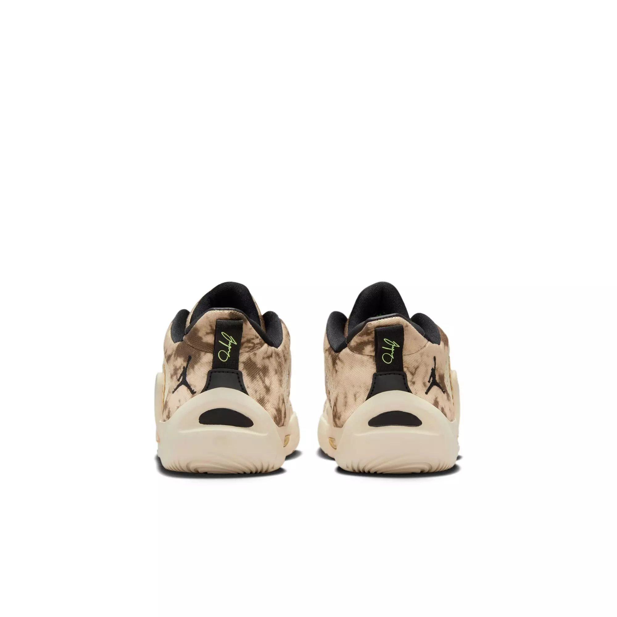 Jordan Tatum 1 "Desert Tie-Dye" Preschool Kids' Basketball Shoe - FOSSIL/BLACK/SESAME