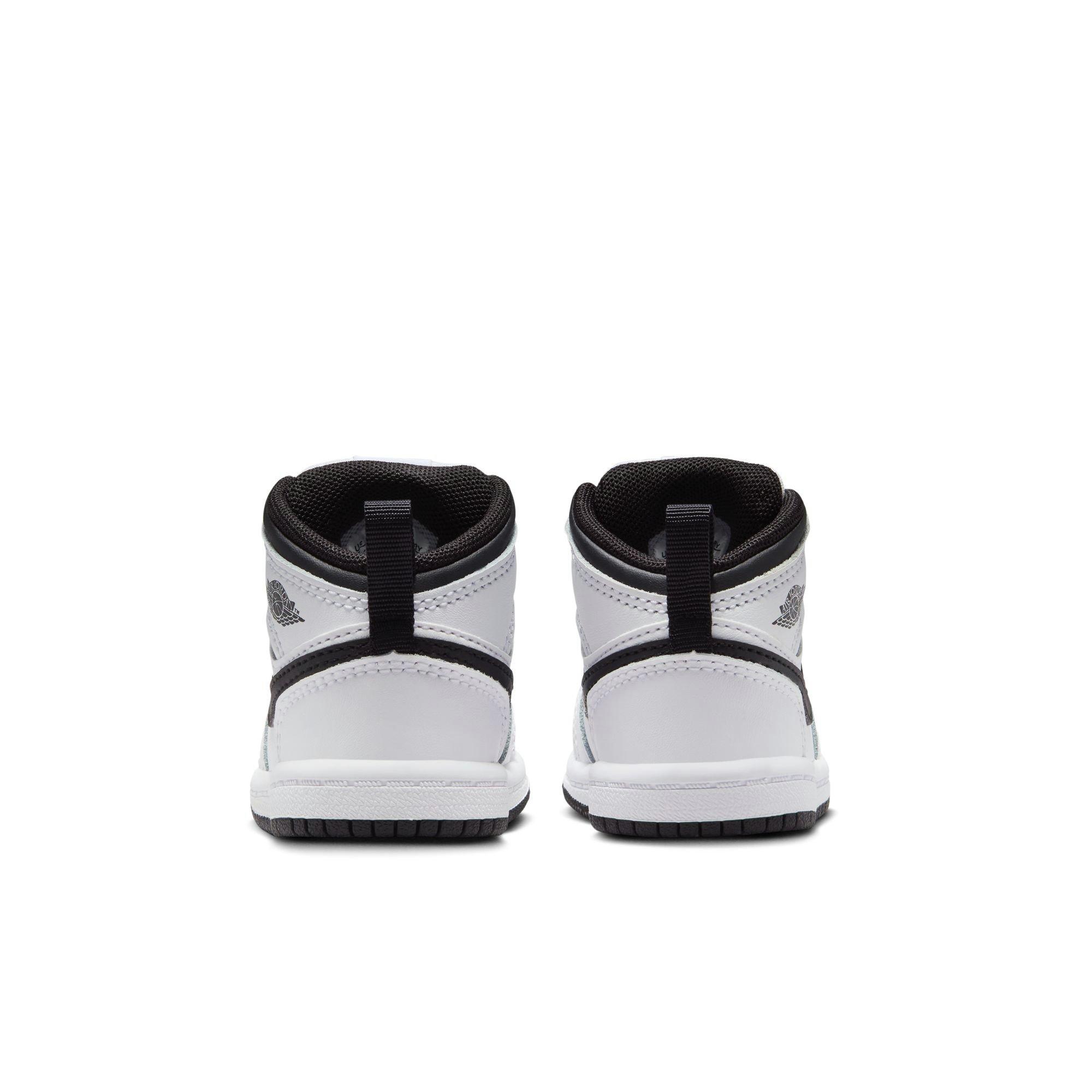 Jordan 1 Mid Toddler Boys' "White/Black" Shoe