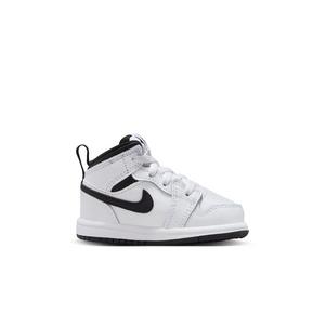 Jordan 1 Mid "White/Black" Toddler Boys' Shoe