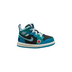 Jordan 1 Mid SS "Aqua" Toddler Kids' Shoe