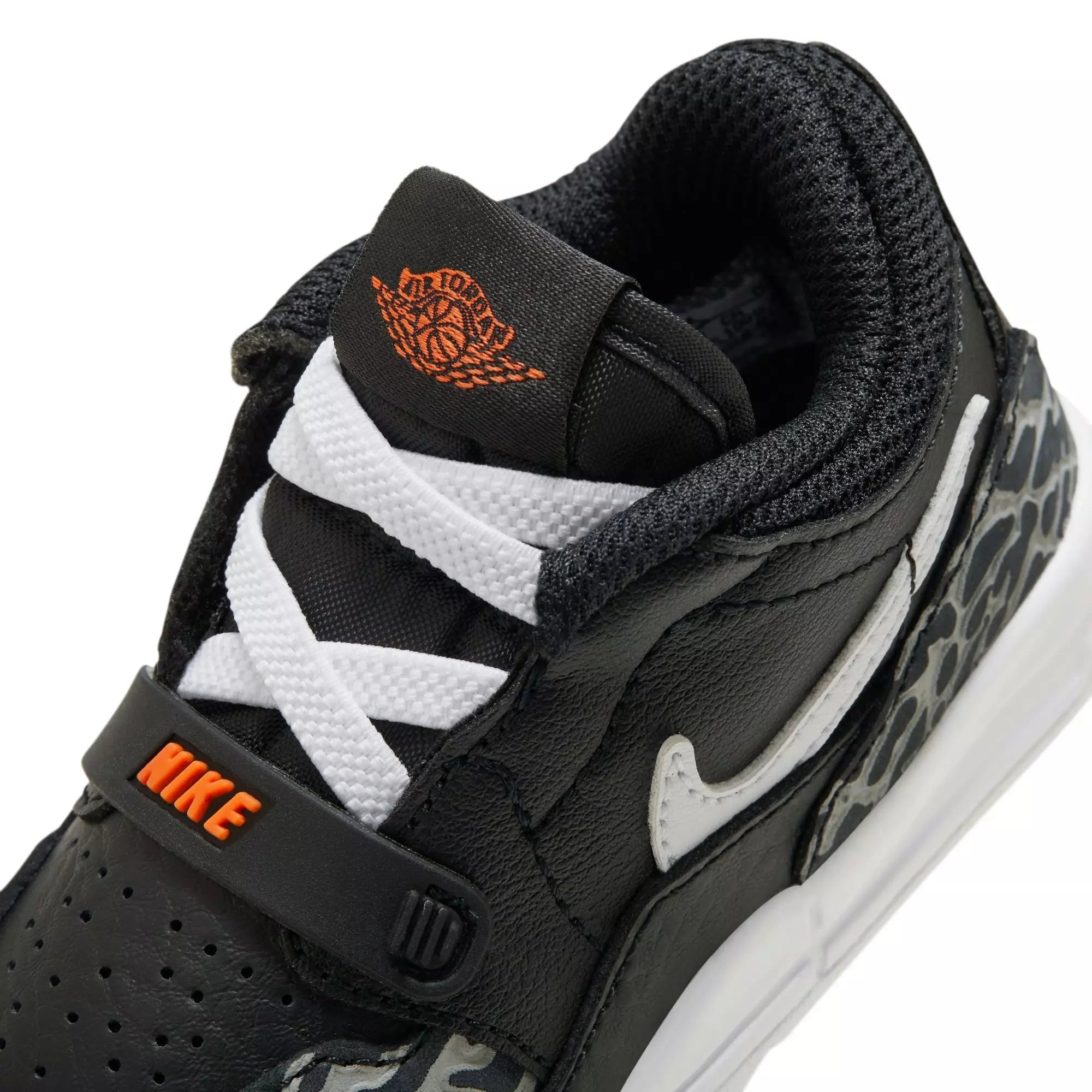 Jordan Legacy 312 Low "Black/White/Wolf Grey/Safety Orange" Toddler Boys' Shoe - BLACK/WHITE/ORANGE