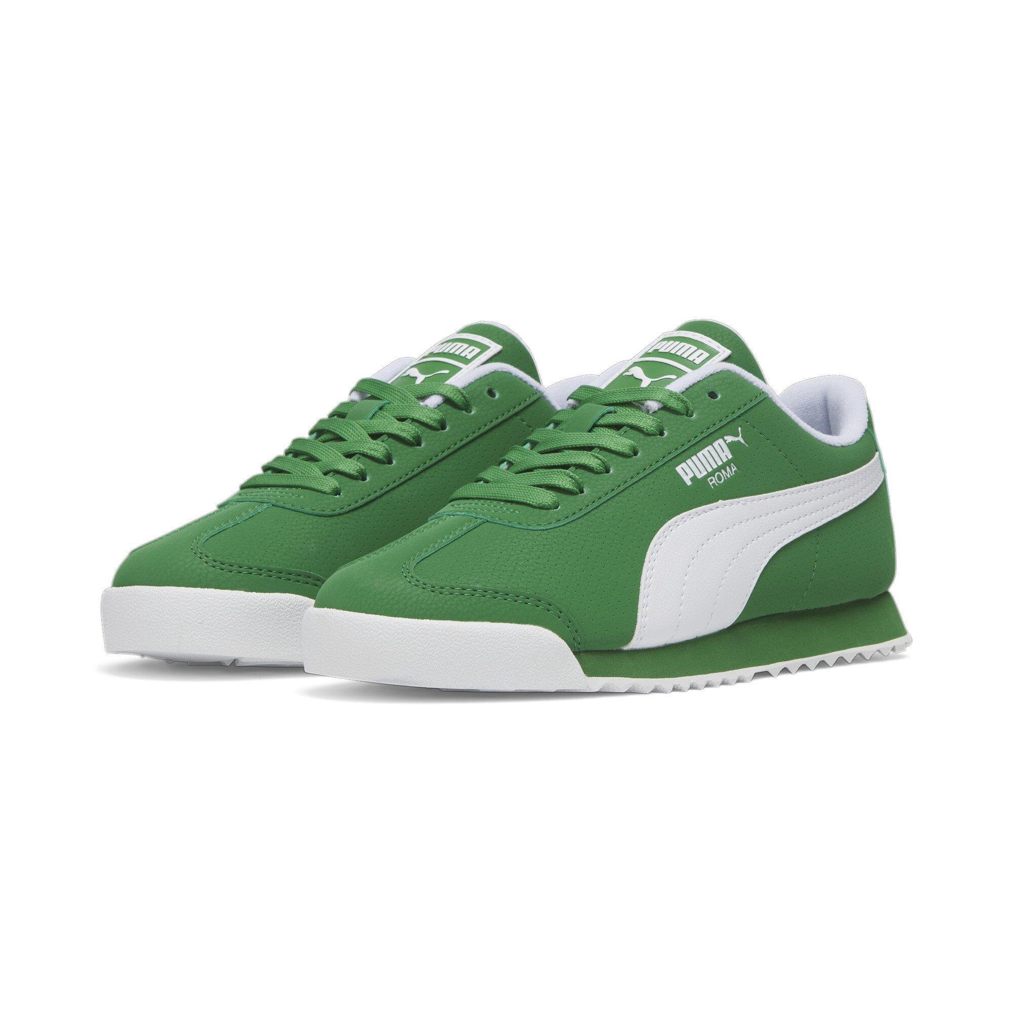 PUMA Roma Reversed Grade School Boys' "Green/White" Shoe