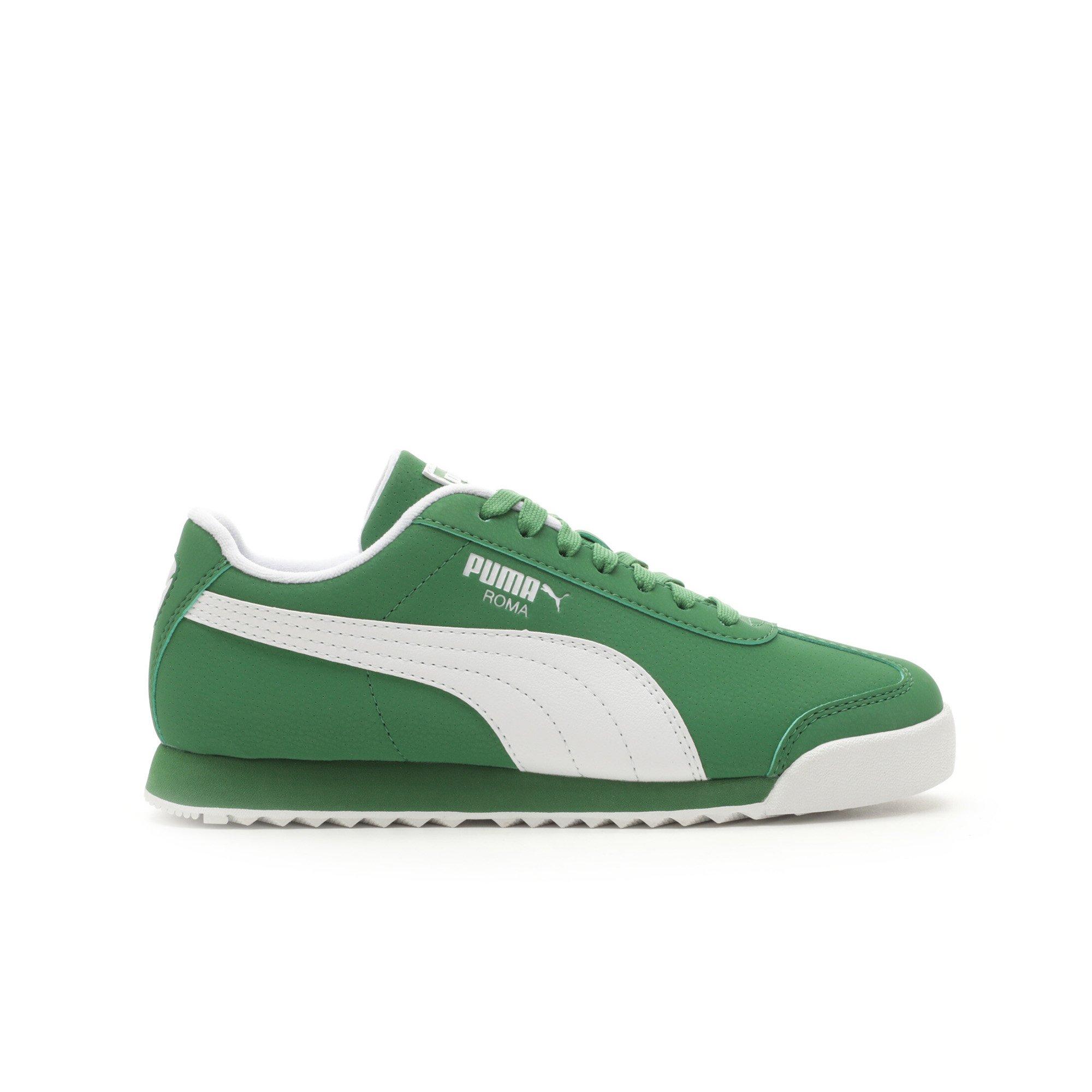 PUMA Roma Reversed "Green/White" Grade School Boys' Shoe - GREEN/WHITE