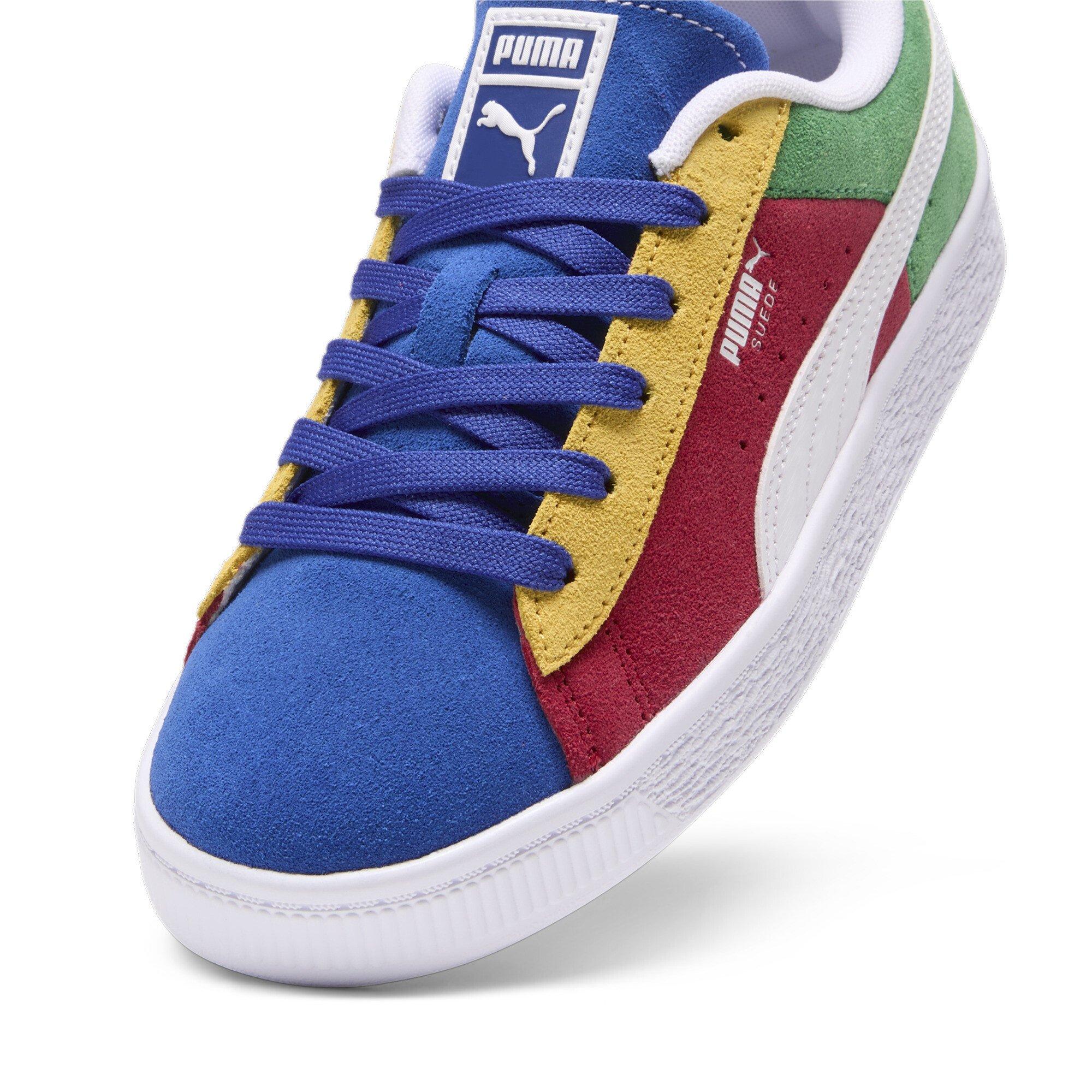 PUMA Suede XXI Primary Preschool Boys' "Red/Green/Blue" Shoe