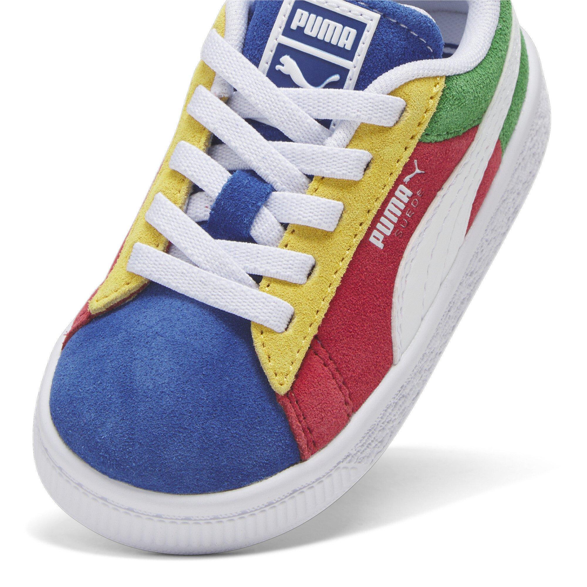 PUMA Suede XXI Primary Toddler Boys' "Red/Green/Blue" Shoe