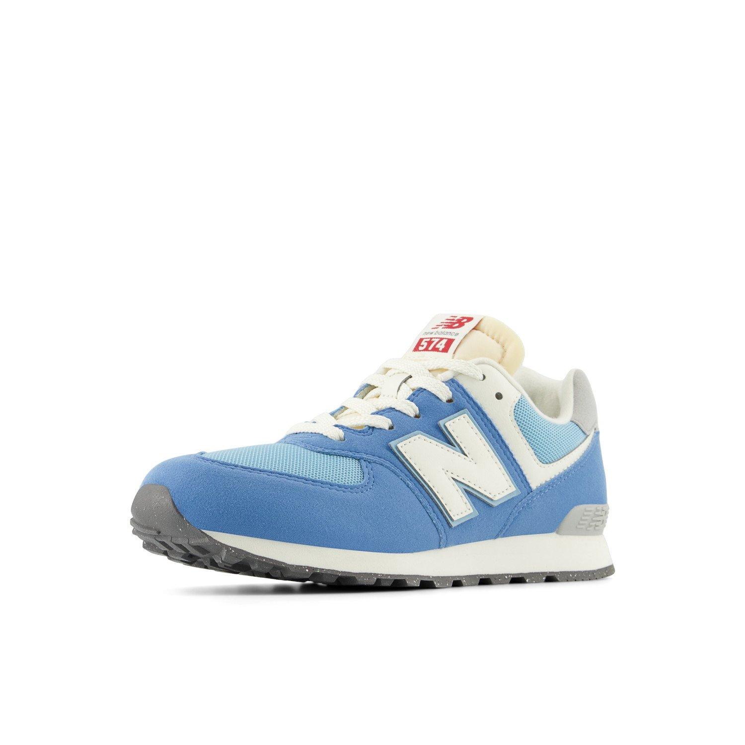 New Balance 574 Grade School Boys' "Racing Blue/White" Shoe