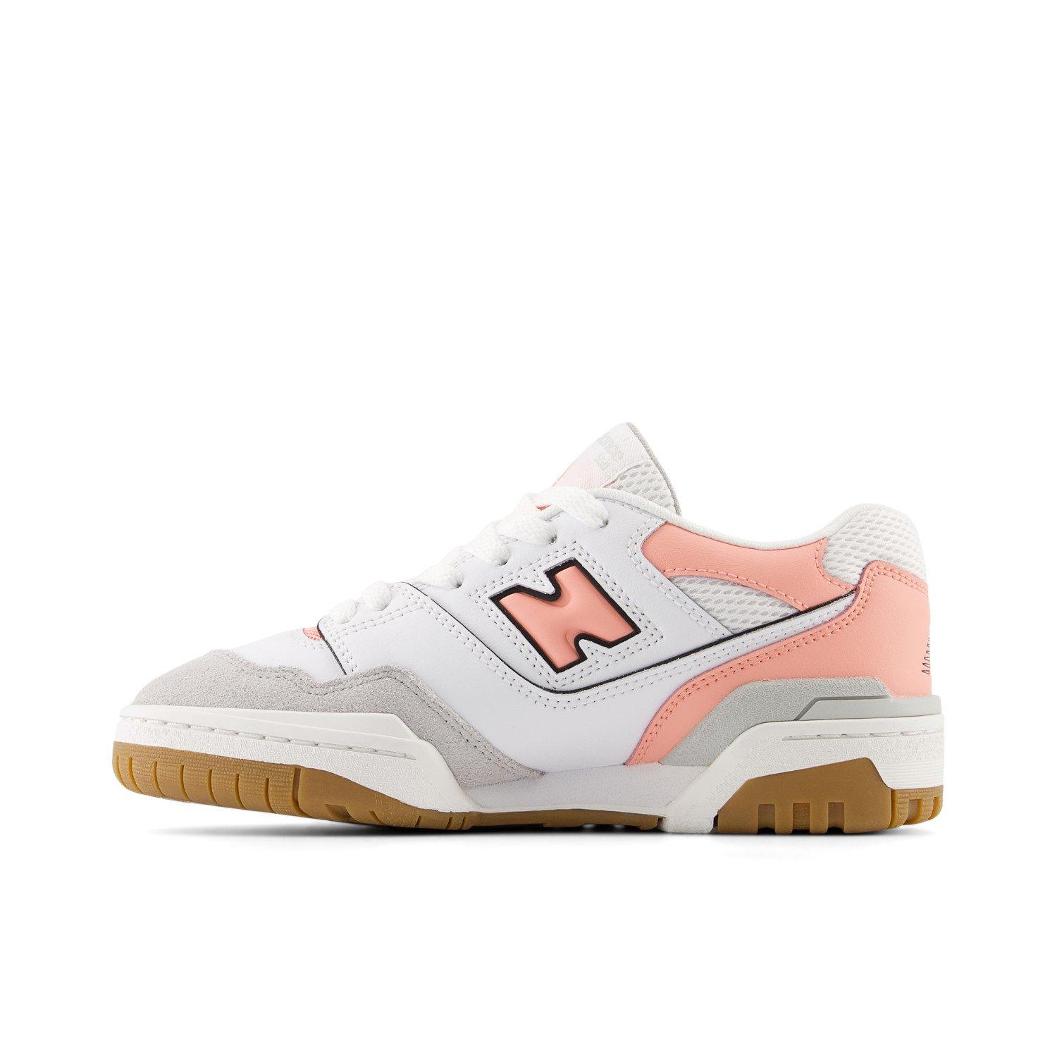 New Balance 550 Grade School Girls' "White/Pink" Shoe