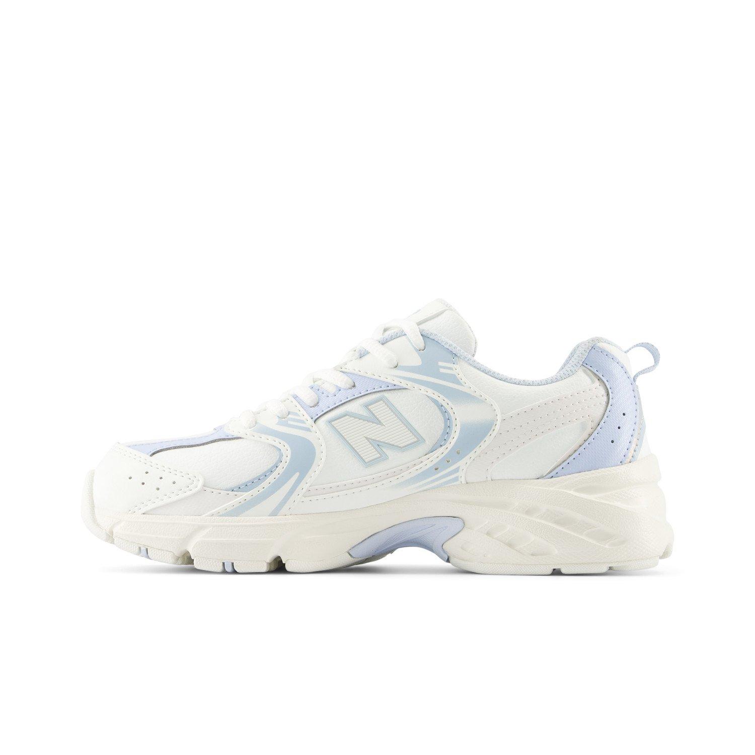 New Balance 530 Grade School Girls' "White/Blue" Shoe