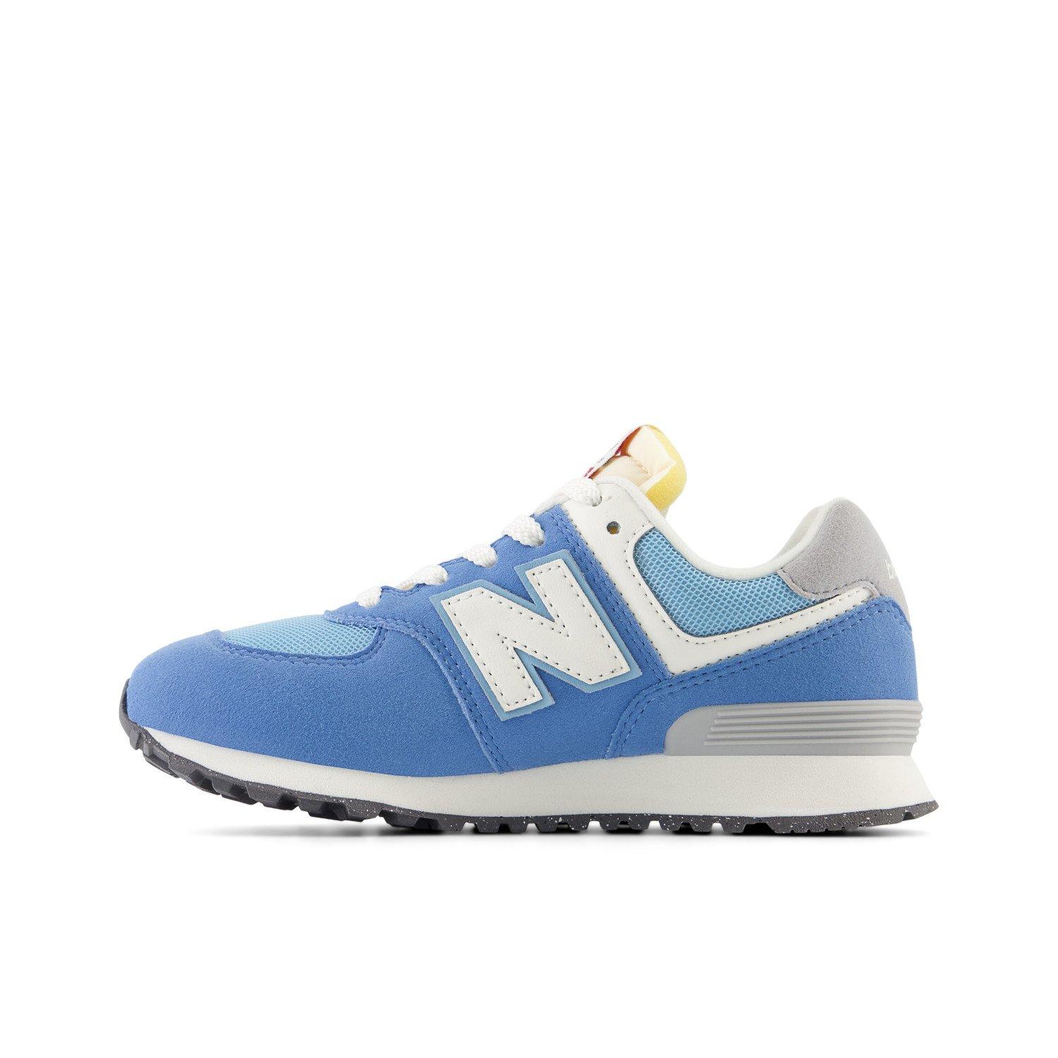 New Balance 574 Preschool Boys' Racing Blue/White Shoe