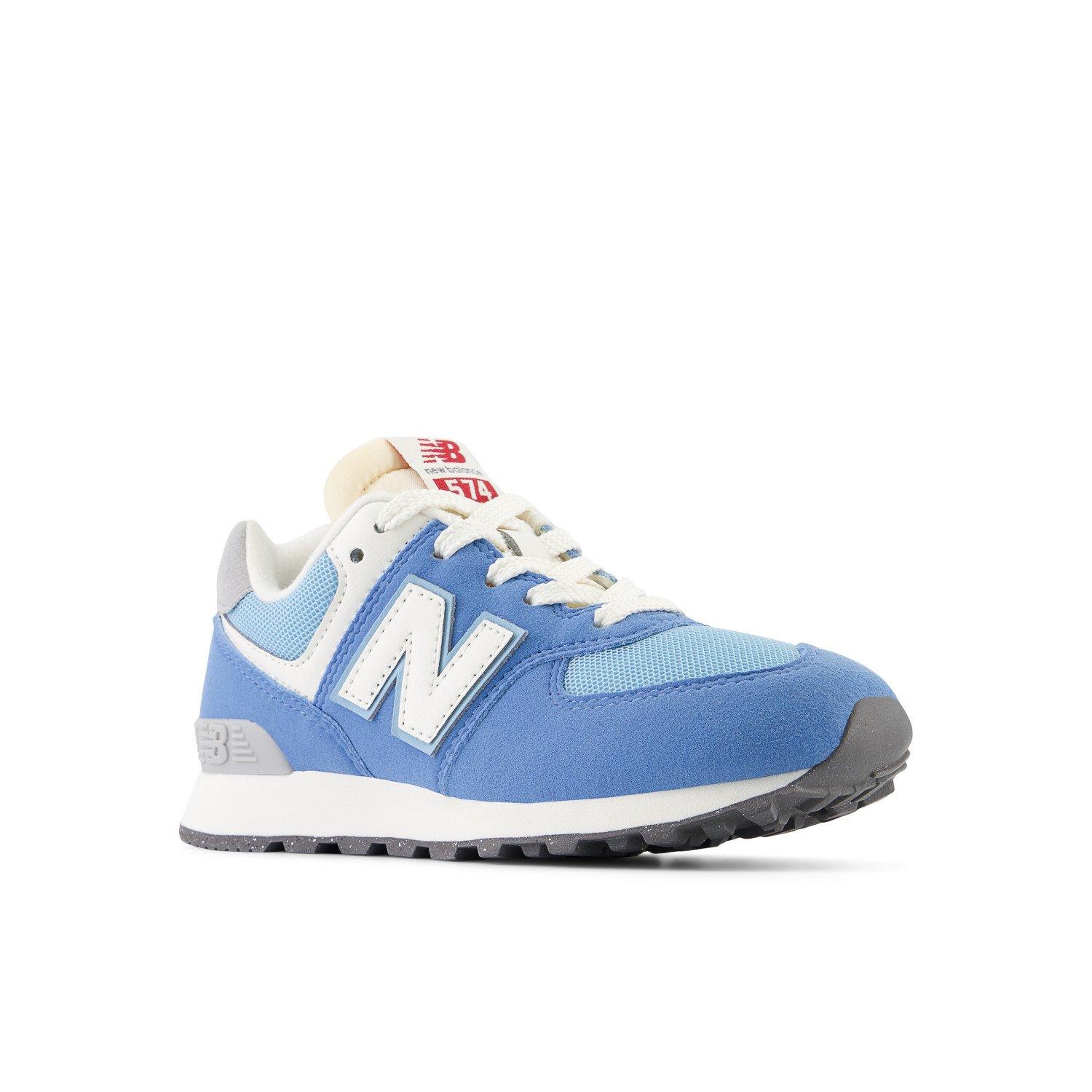 New Balance 574 Preschool Boys' Racing Blue/White Shoe