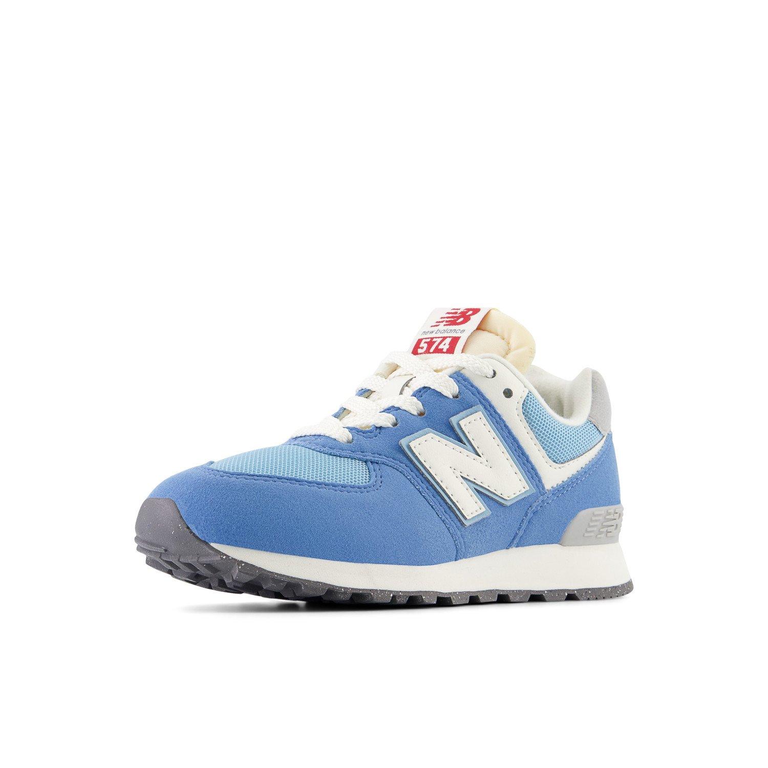 New Balance 574 Preschool Boys' Racing Blue/White Shoe