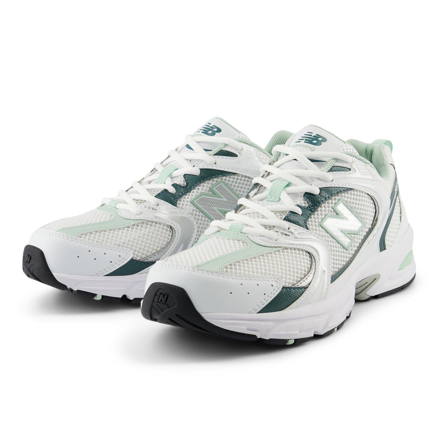 New Balance 530 Unisex White/Green Shoe