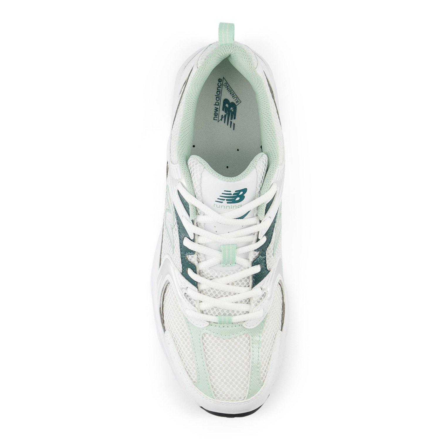 New Balance 530 Unisex White/Green Shoe