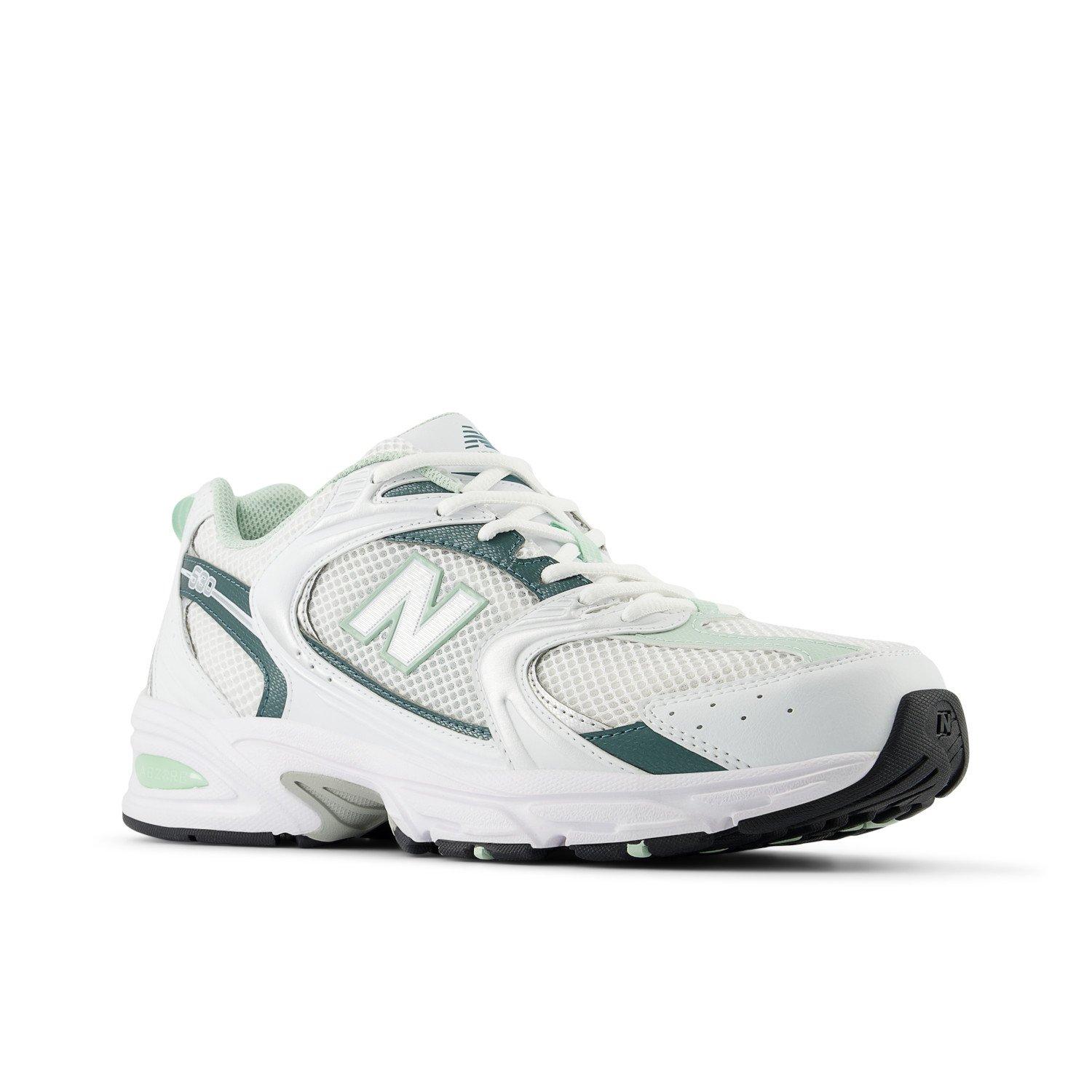 New Balance 530 Unisex White/Green Shoe