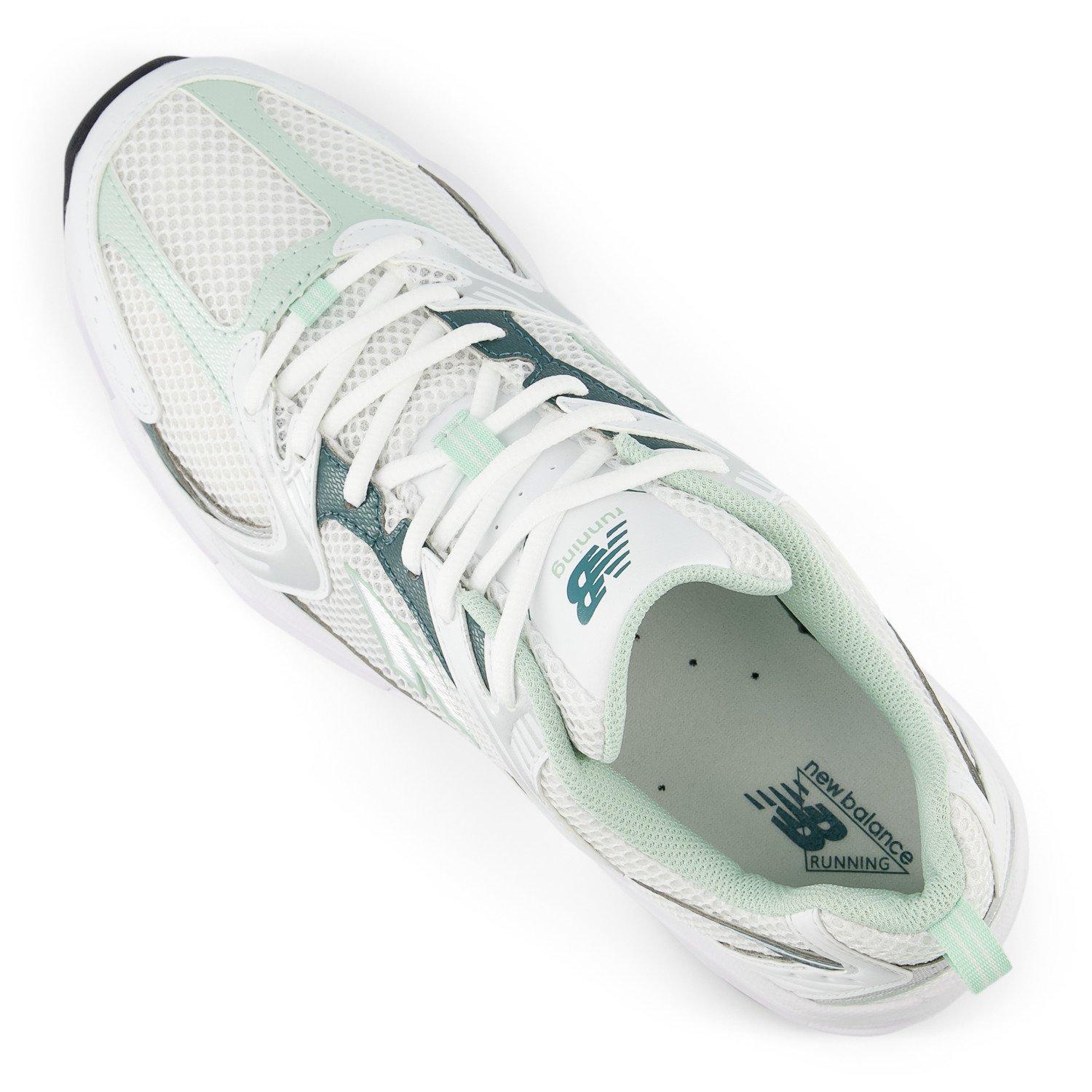 New Balance 530 Unisex White/Green Shoe