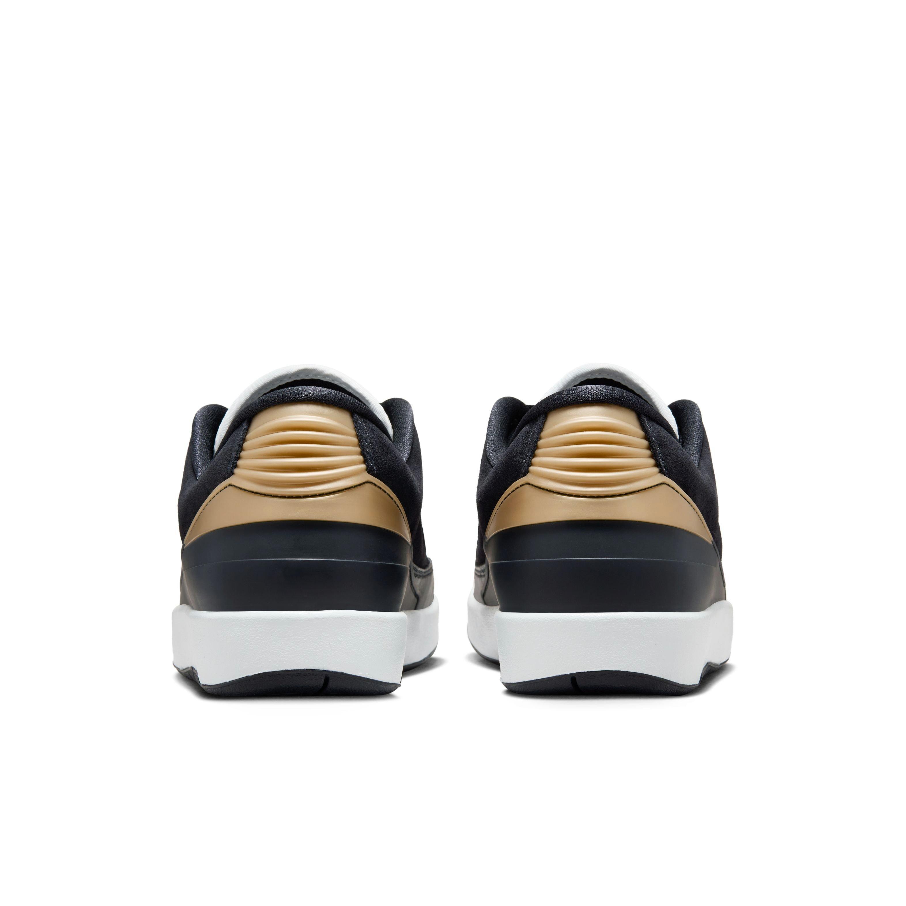 Jordan 2 Retro Low "Black/Varsity Red" Women's Shoe - BLACK/VARSITY RED/METALLIC GOLD Thumbnail View 9