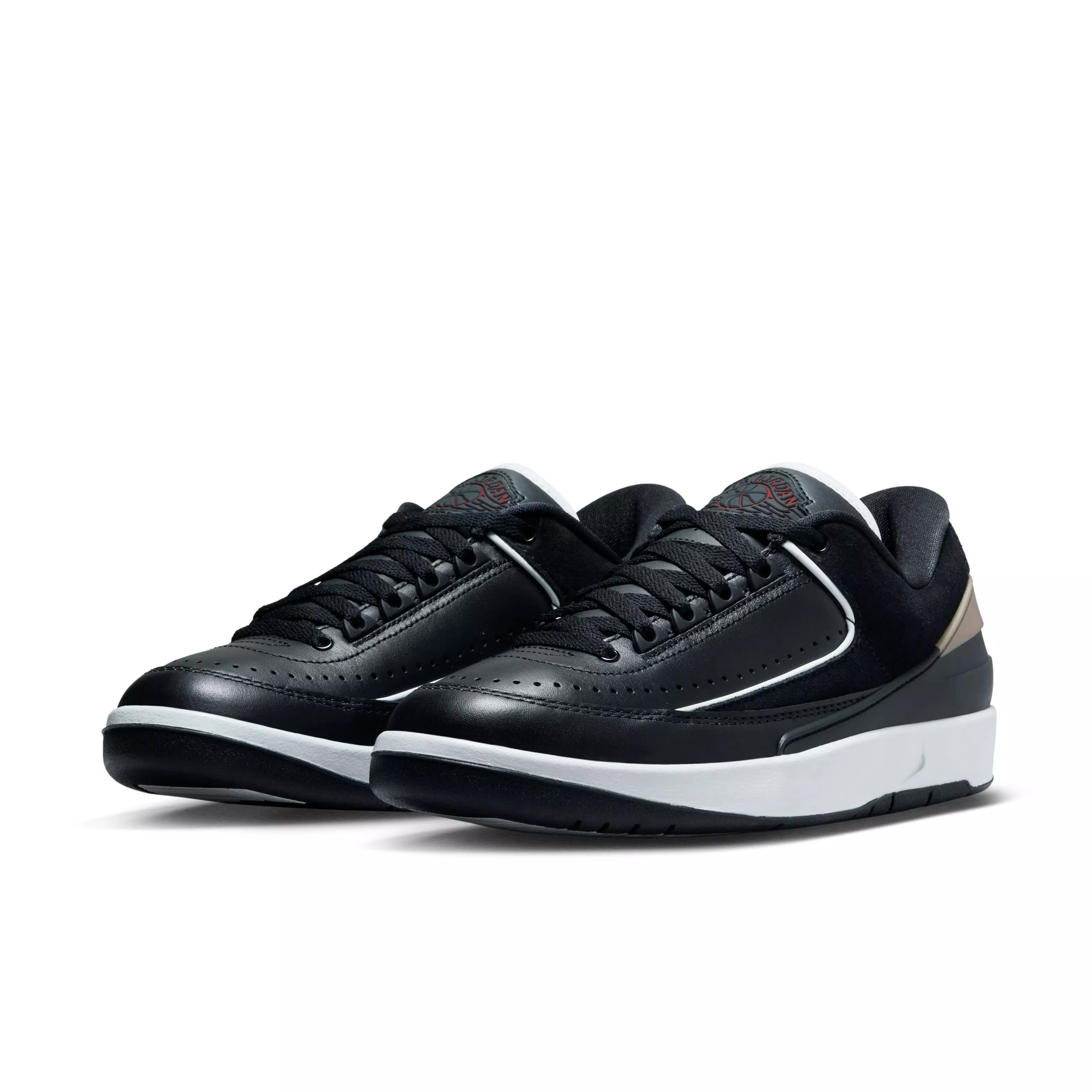 Jordan 2 Retro Low "Black/Varsity Red" Women's Shoe - BLACK/VARSITY RED/METALLIC GOLD