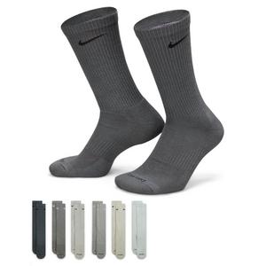Nike Everyday Crew 6-Pack Socks - Grey