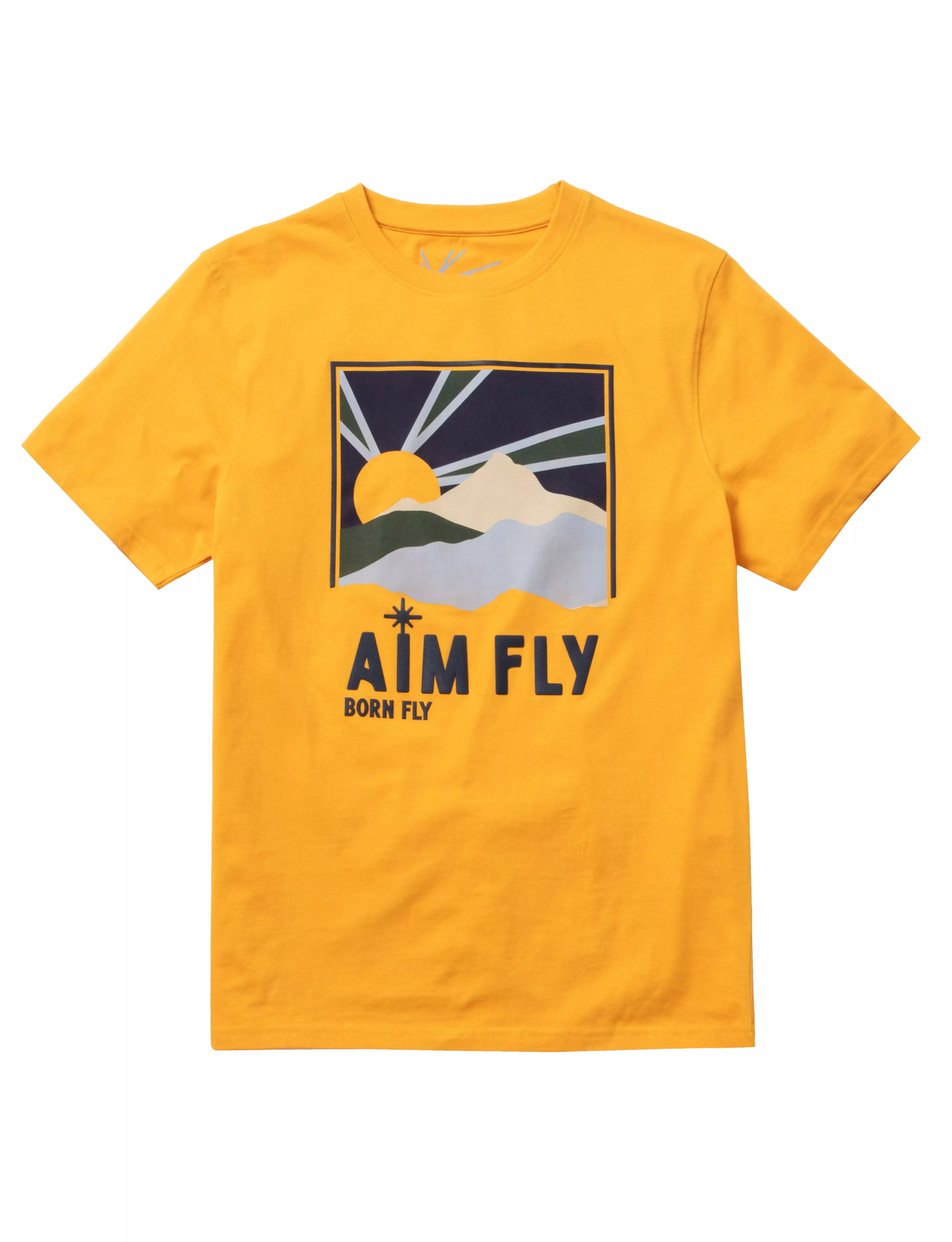 Born Fly Men's Aim Fly Tee - GOLD