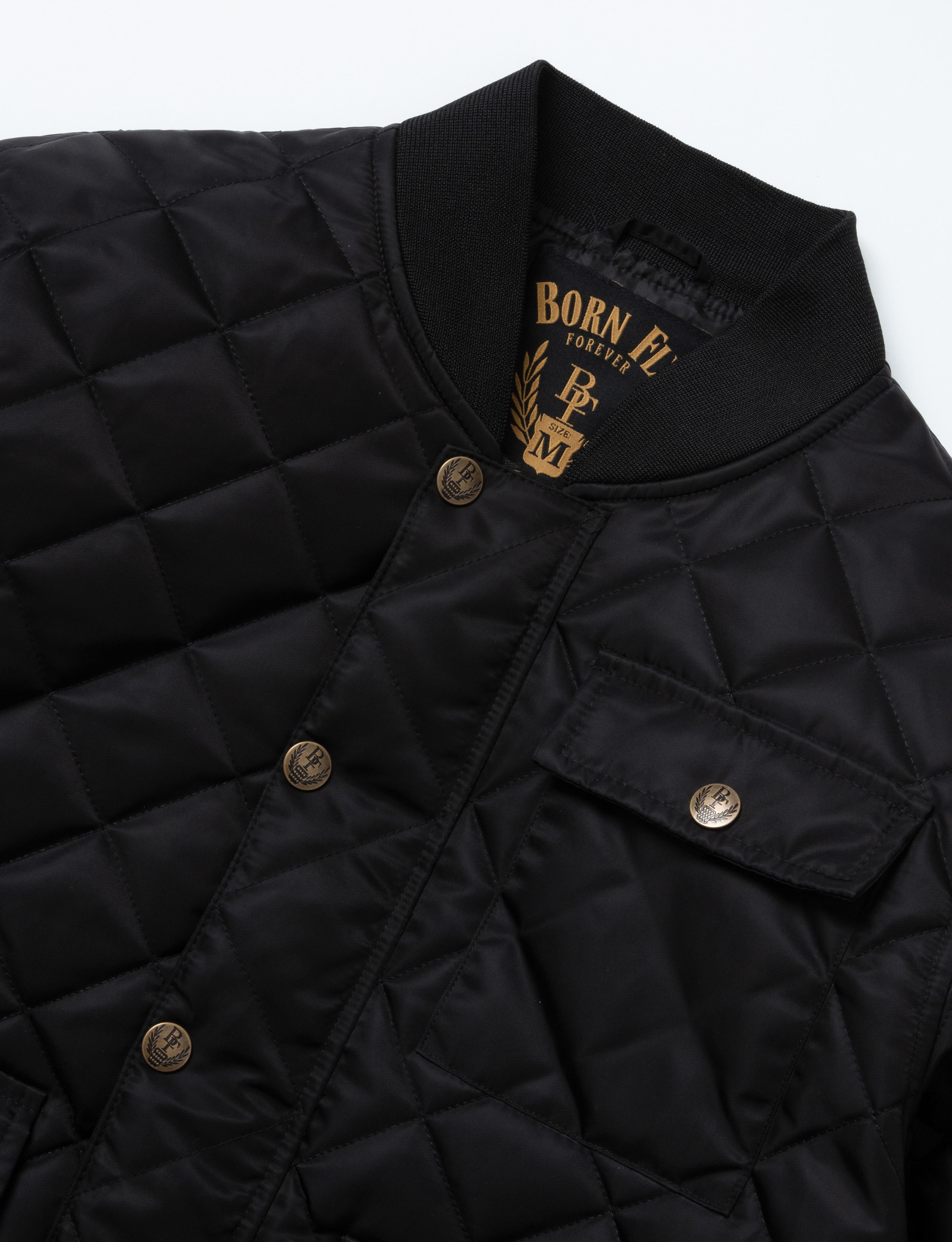 Born Fly Fly Youngin Quilted Men's Black Jacket