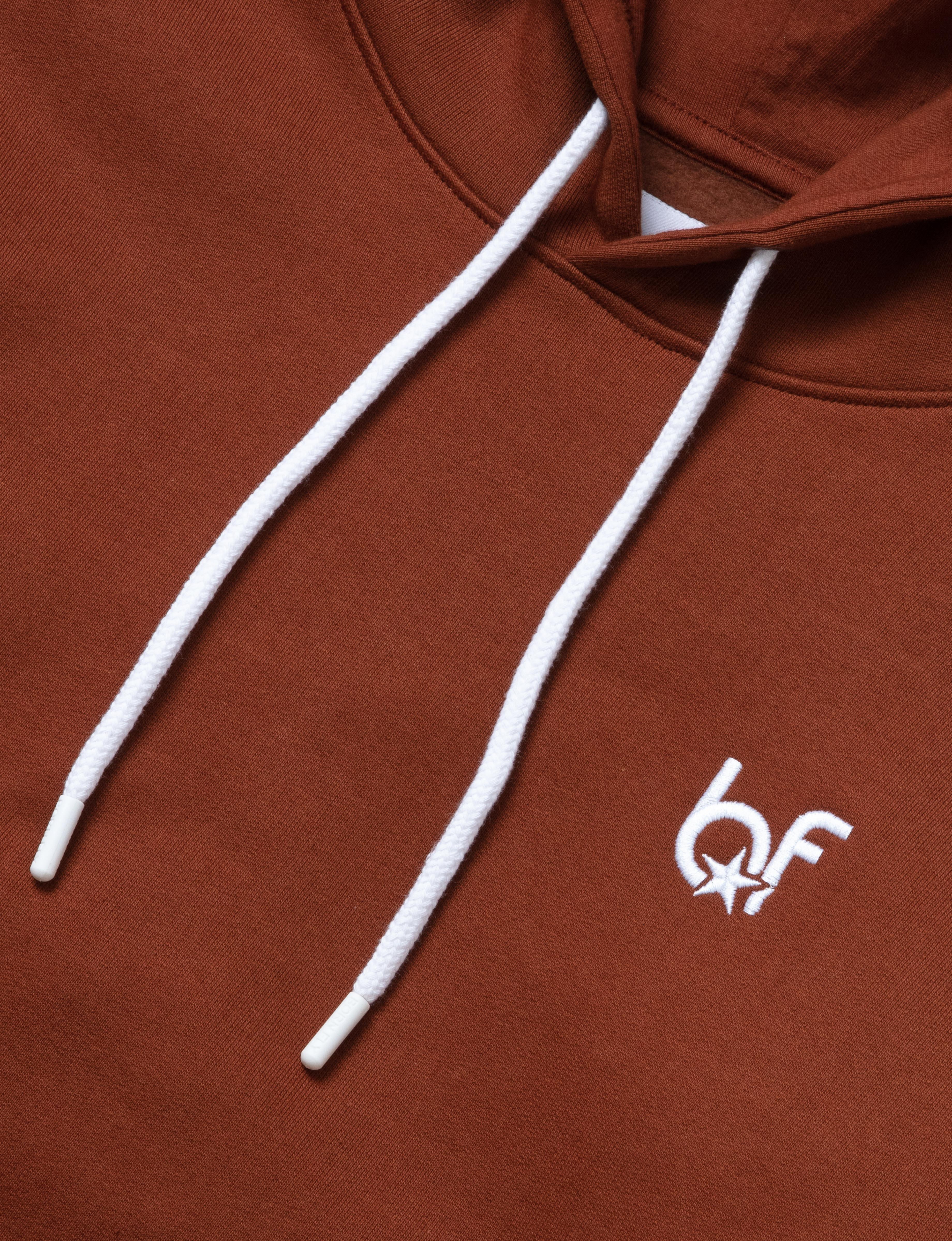 Born Fly Men's Fly Hoodie - Burgundy - RED Thumbnail View 3
