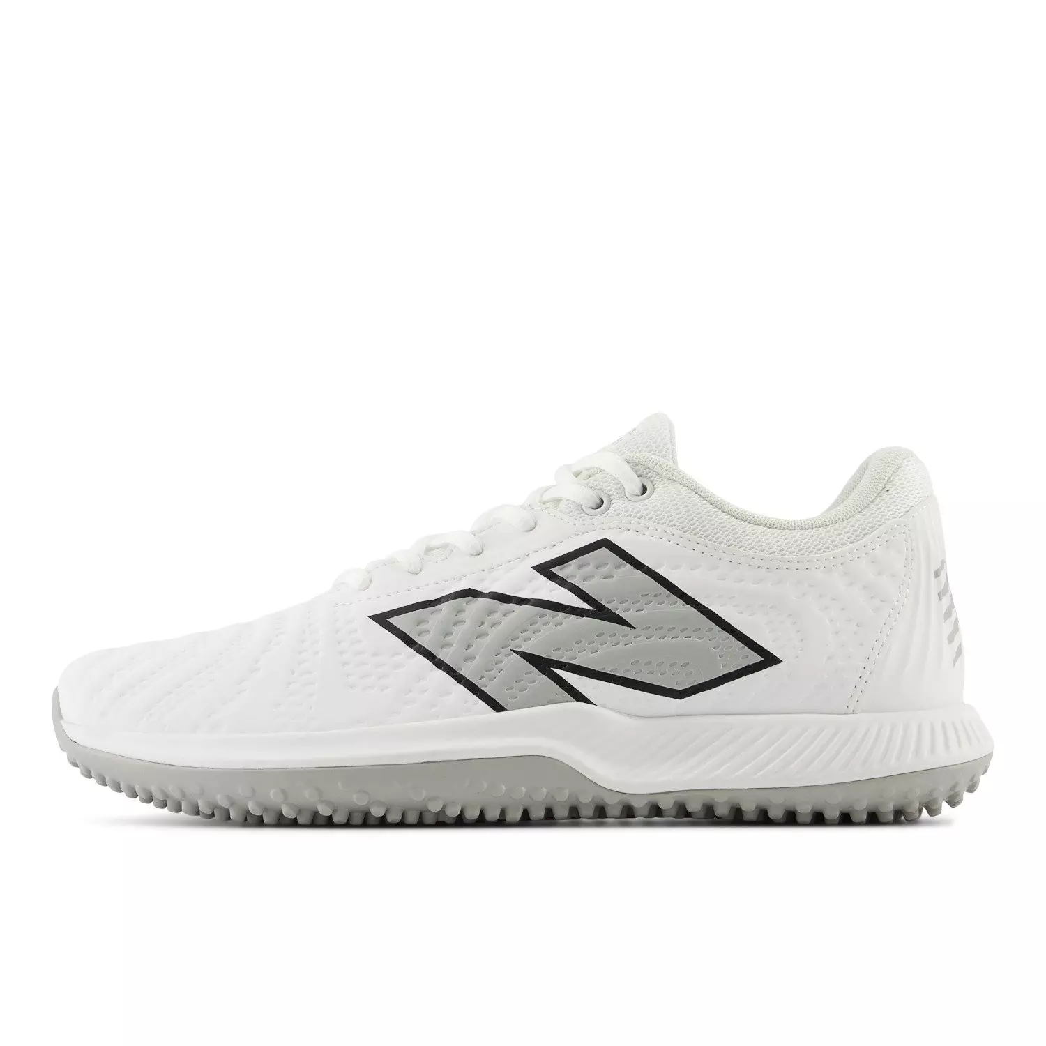 New Balance 4040 v6 Turf "Optic White/Raincloud" Men's Baseball Shoe