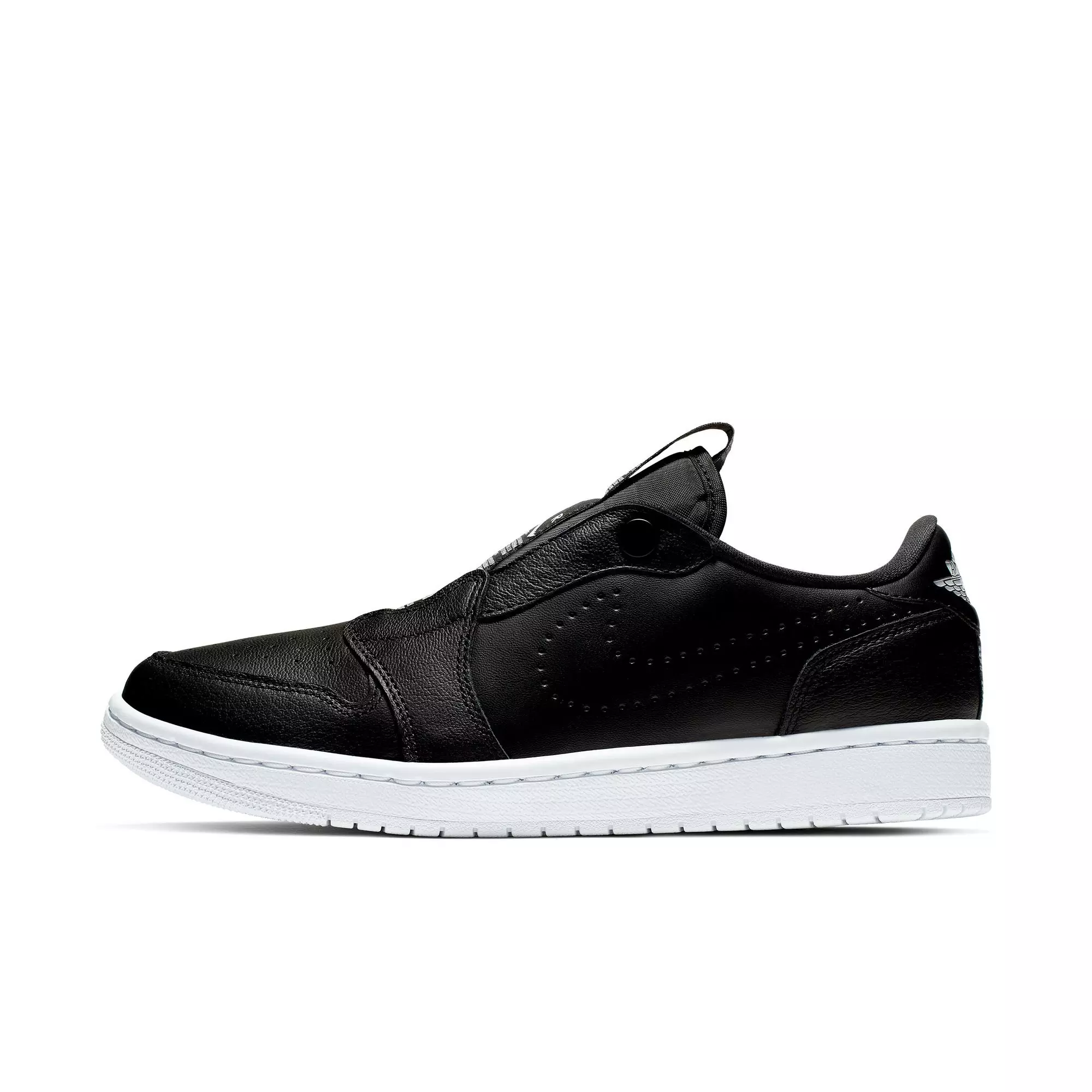 Jordan 1 Retro Low Slip "Black/White" Women's Shoe - BLACK