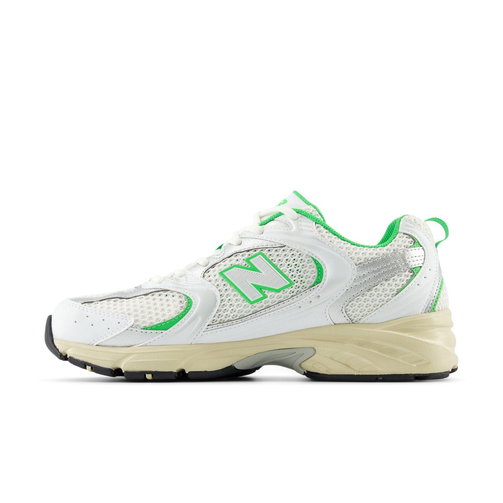 New Balance 530 Unisex White/Palm Leaf Shoe