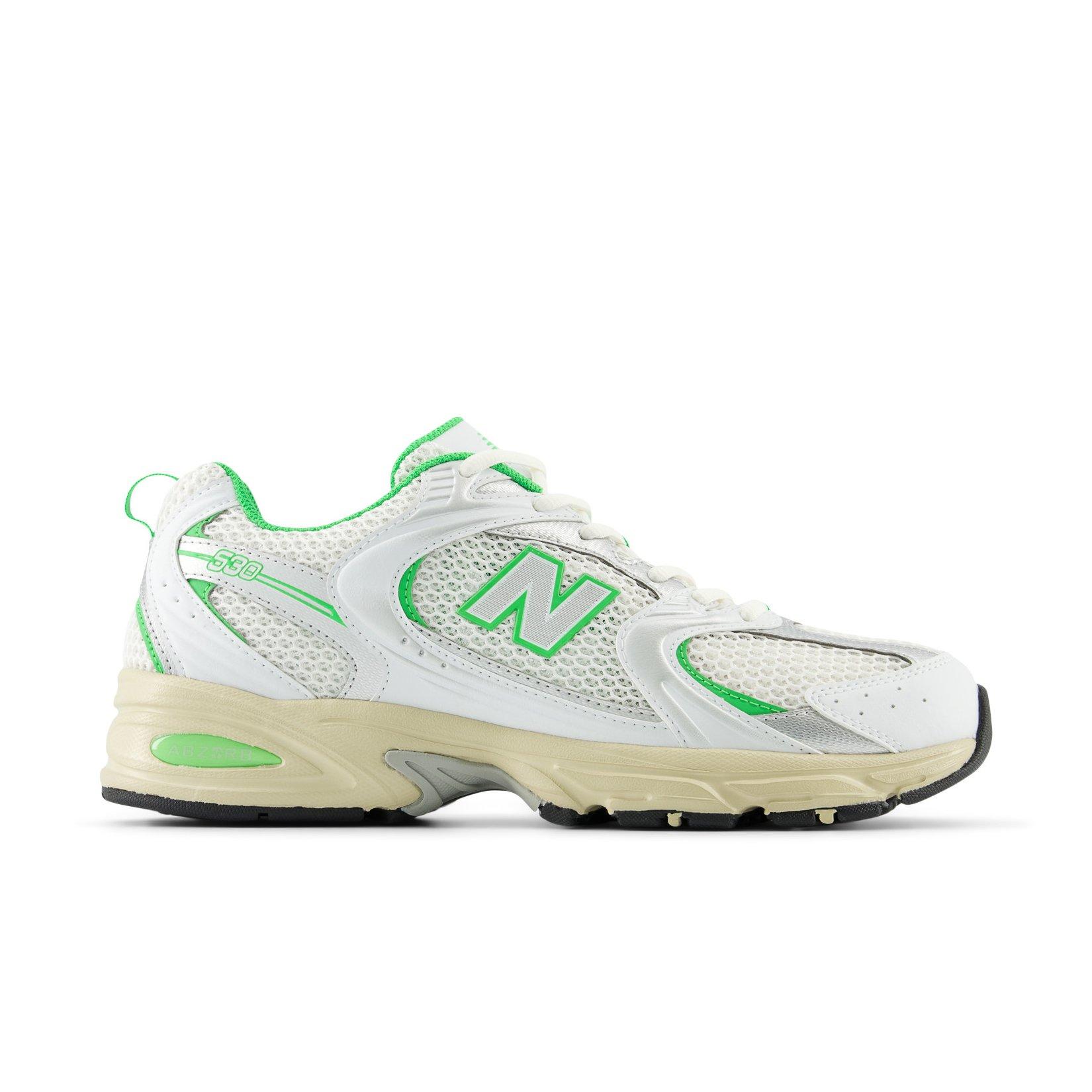 New Balance 530 "White/Palm Leaf" Unisex Shoe - WHITE/GREEN