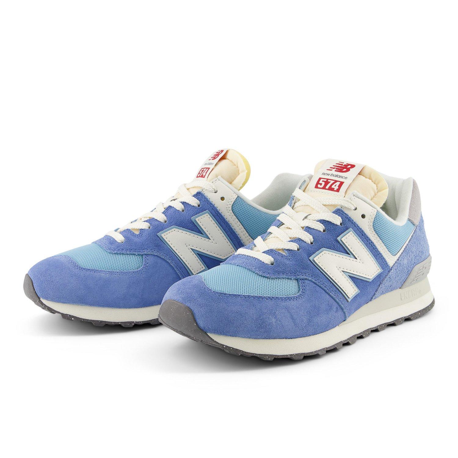 New Balance 574 Unisex Alpine Blue/White Shoe