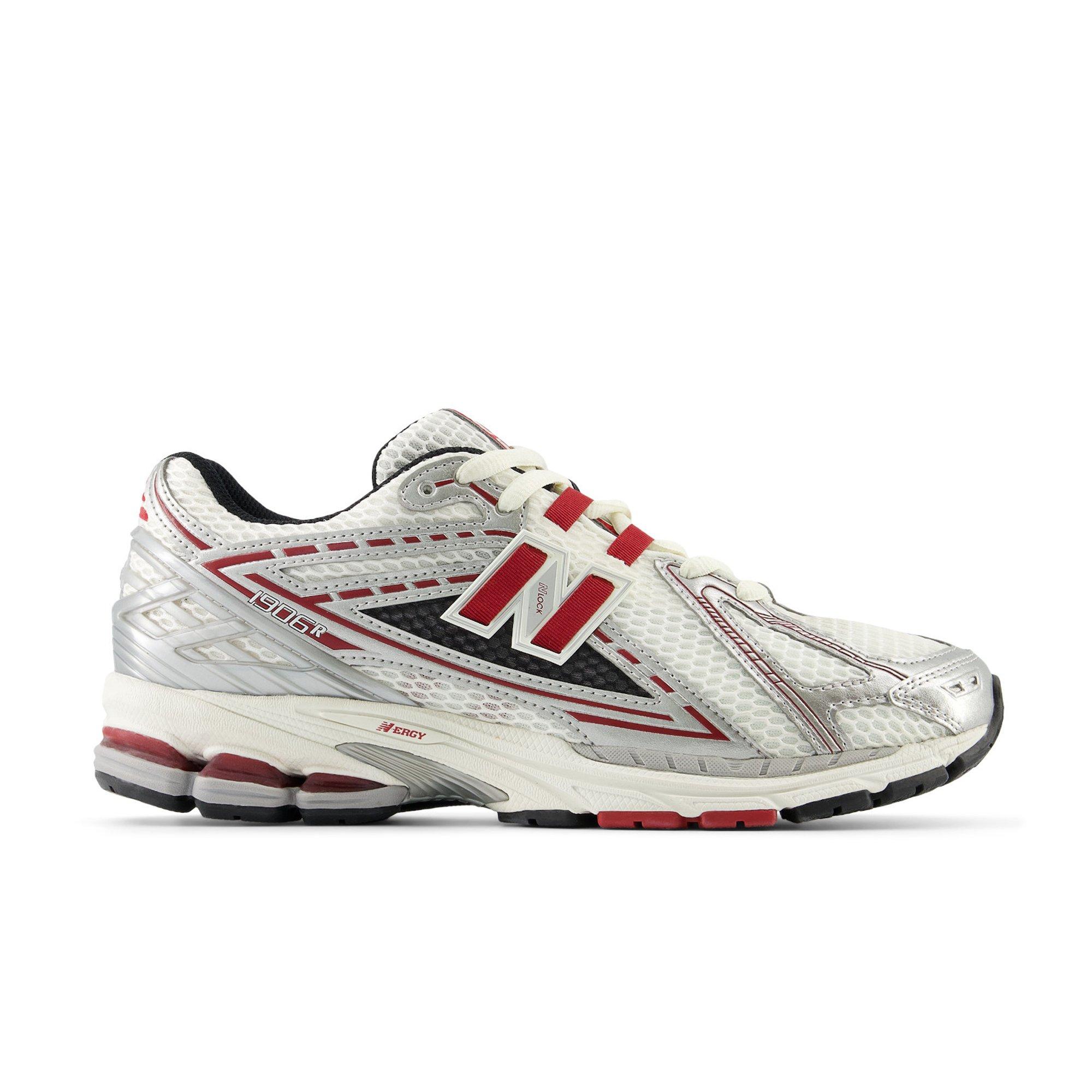 New Balance 1906 "Sea Salt/Eclipse/True Red" Unisex Shoe - SILVER/RED