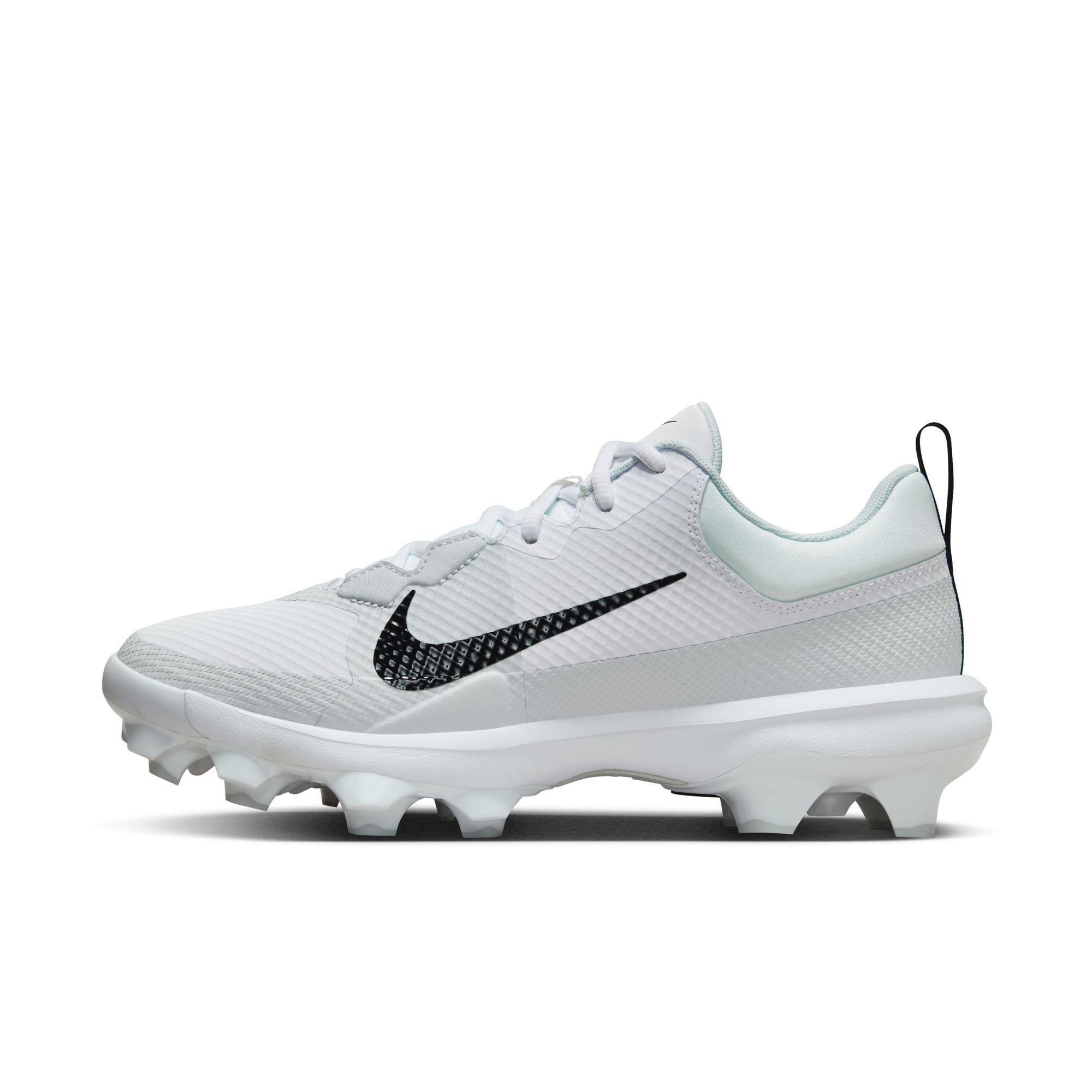Nike Force Zoom Trout 9 Pro MCS "White/Black/Pure Platinum" Men's Baseball Cleat - WHITE/BLACK Thumbnail View 3