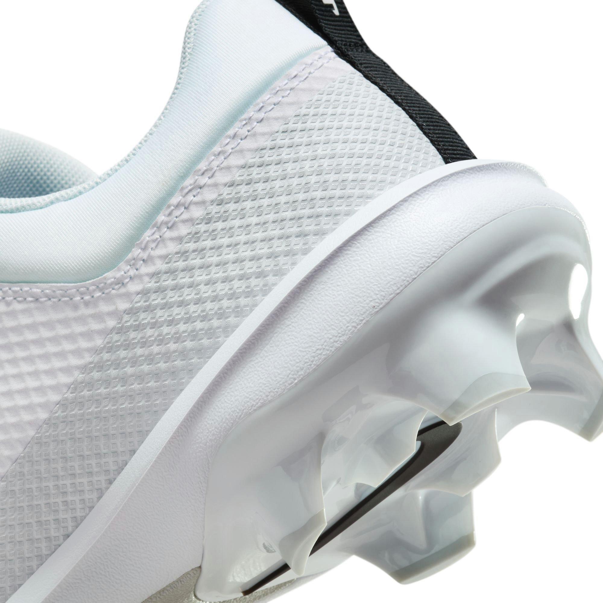 Nike Force Zoom Trout 9 Pro MCS "White/Black/Pure Platinum" Men's Baseball Cleat - WHITE/BLACK Thumbnail View 12