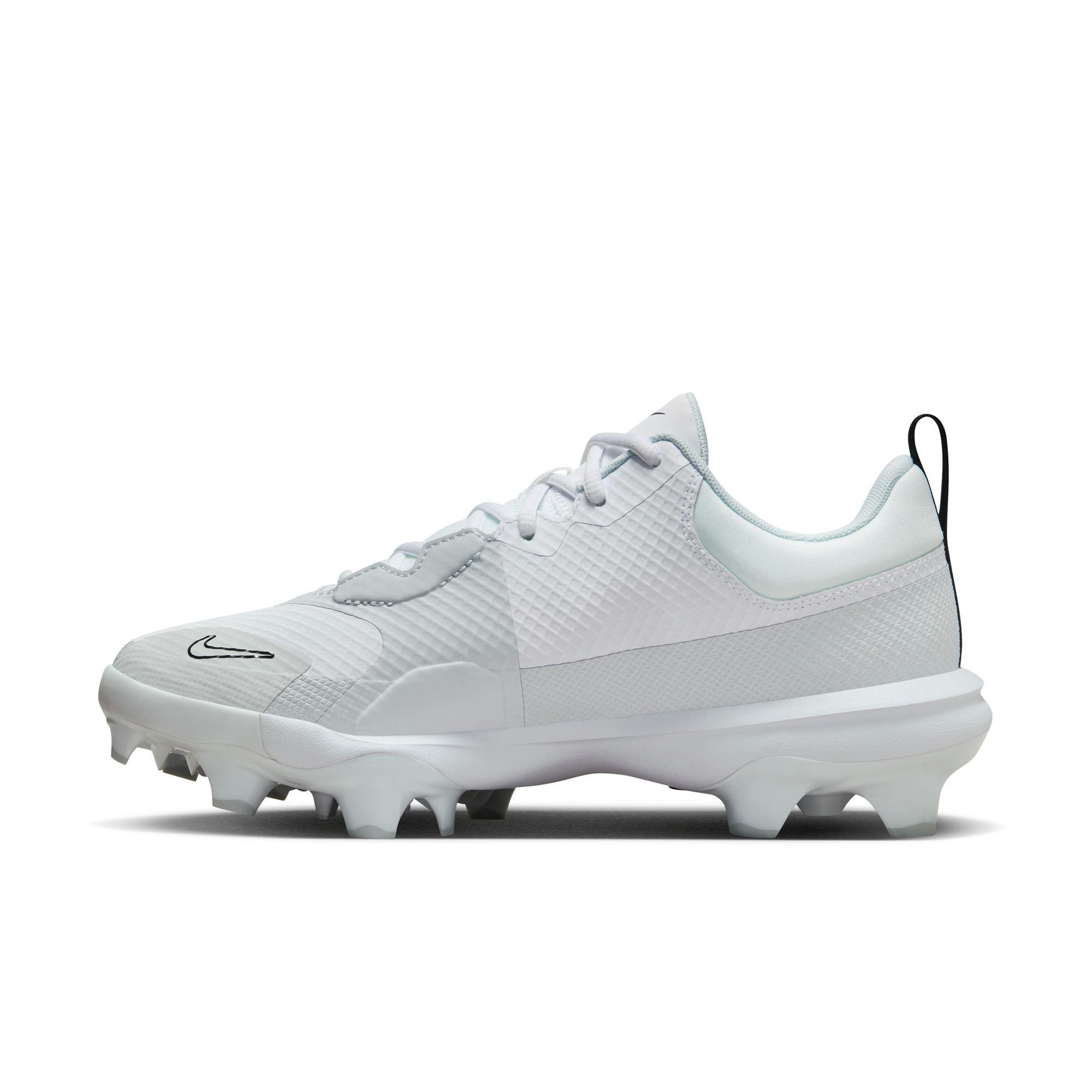 Nike Force Zoom Trout 9 Pro MCS "White/Black/Pure Platinum" Men's Baseball Cleat - WHITE/BLACK Thumbnail View 4