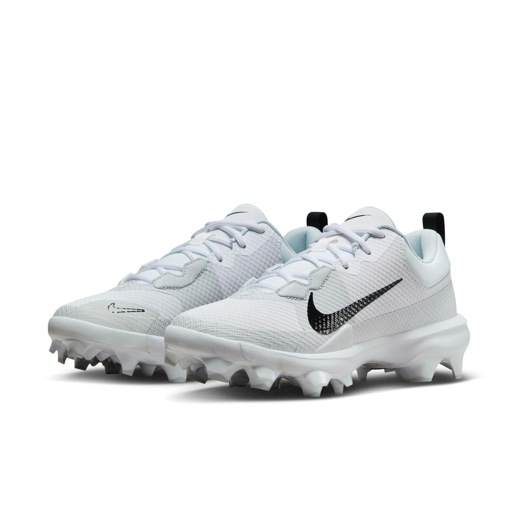 Nike Force Zoom Trout 9 Pro MCS "White/Black/Pure Platinum" Men's Baseball Cleat - WHITE/BLACK Thumbnail View 5