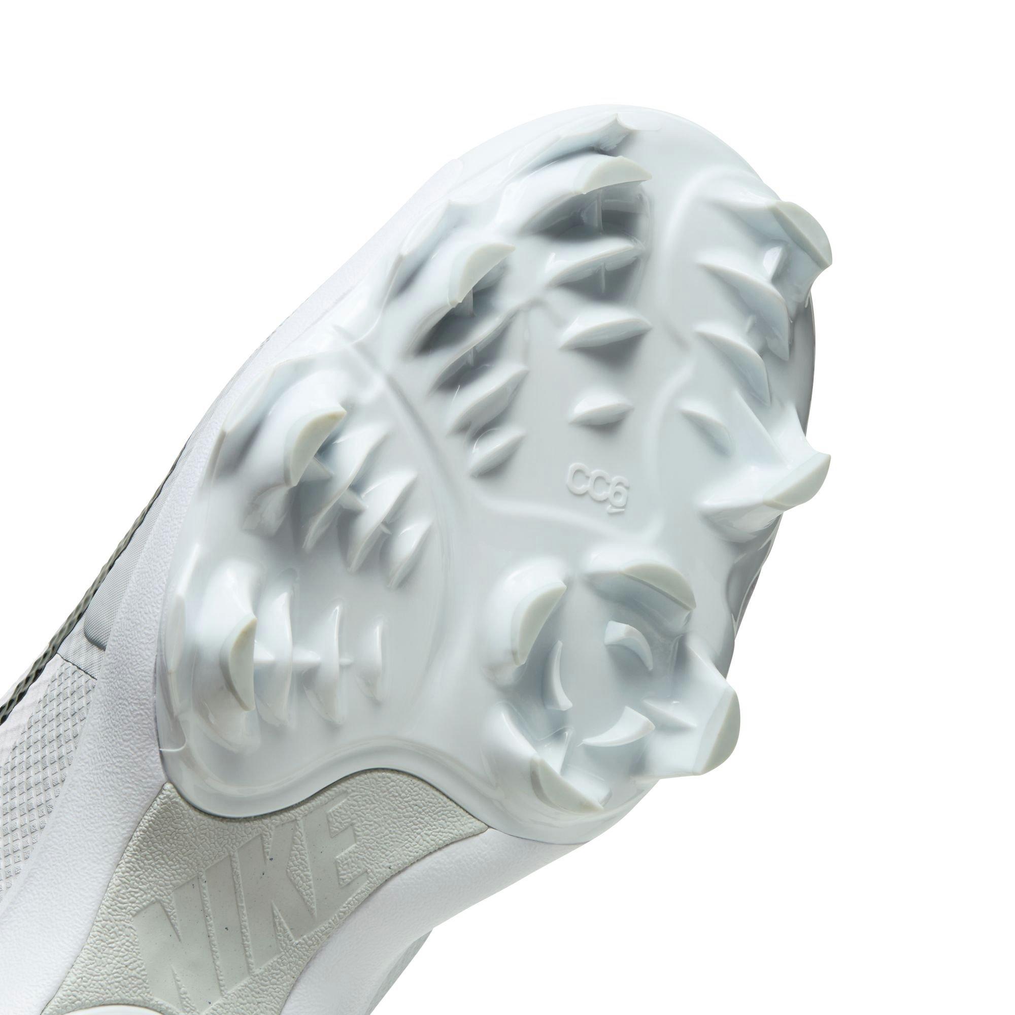Nike Force Zoom Trout 9 Pro MCS "White/Black/Pure Platinum" Men's Baseball Cleat - WHITE/BLACK Thumbnail View 9