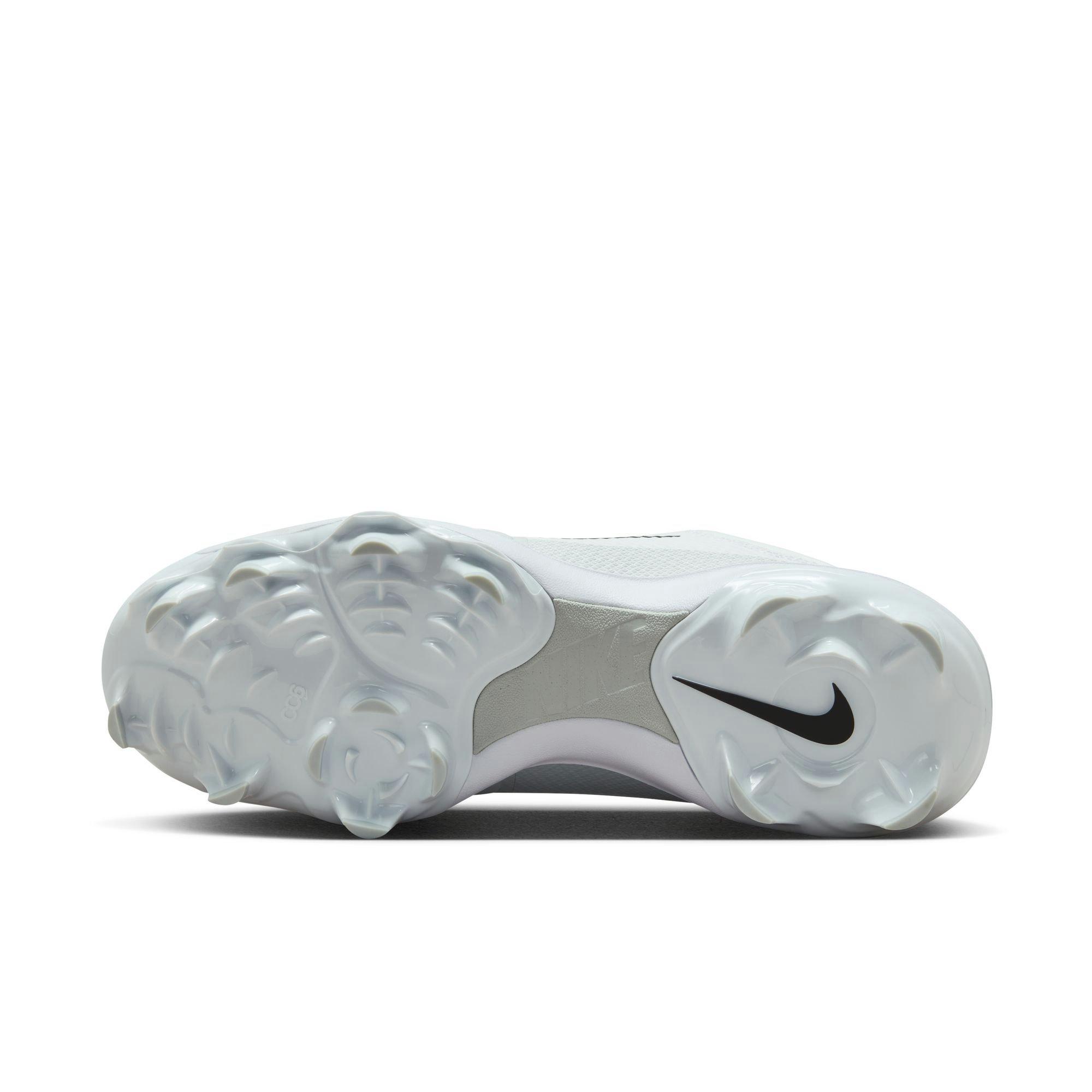 Nike Force Zoom Trout 9 Pro MCS "White/Black/Pure Platinum" Men's Baseball Cleat - WHITE/BLACK Thumbnail View 10